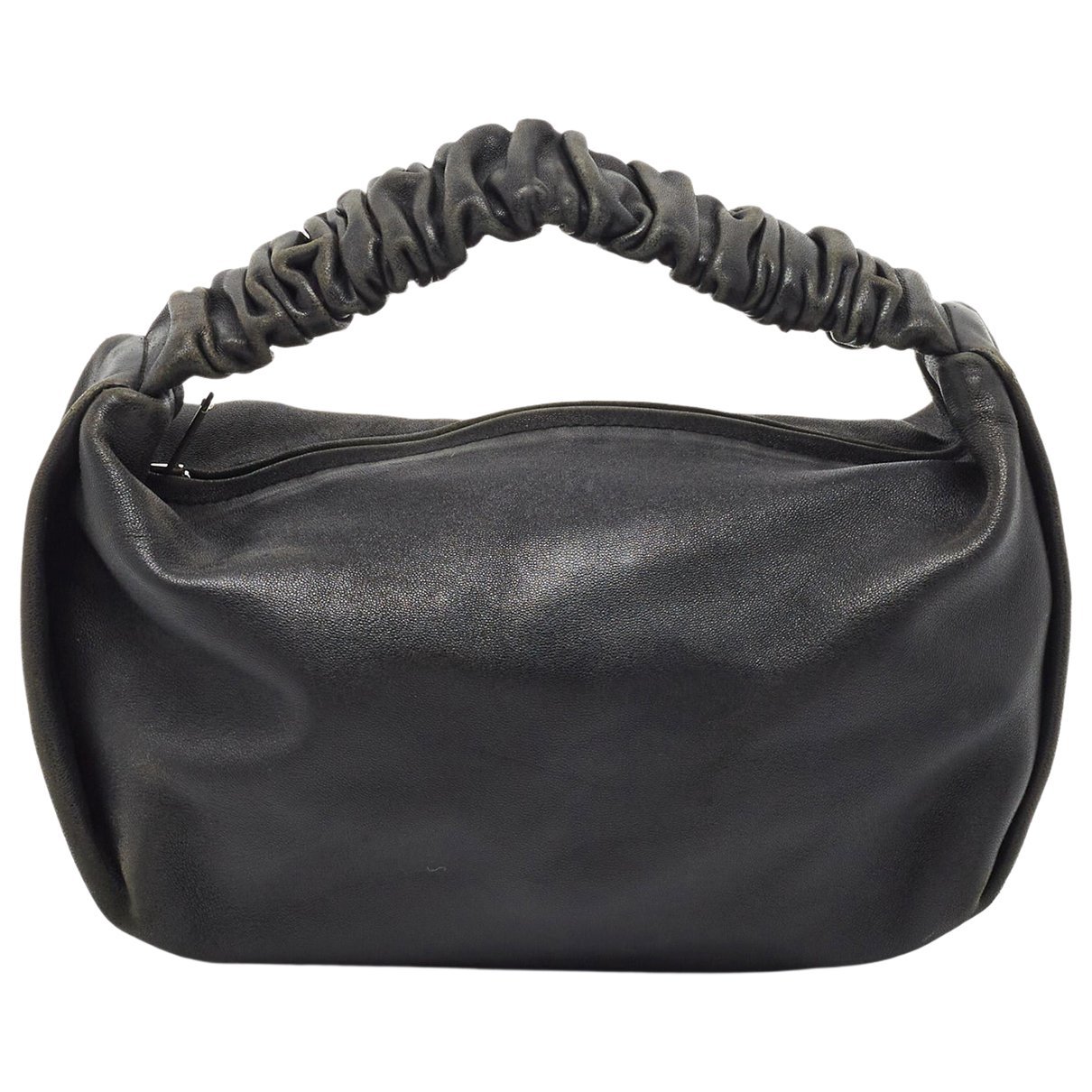 Leather clutch bag
