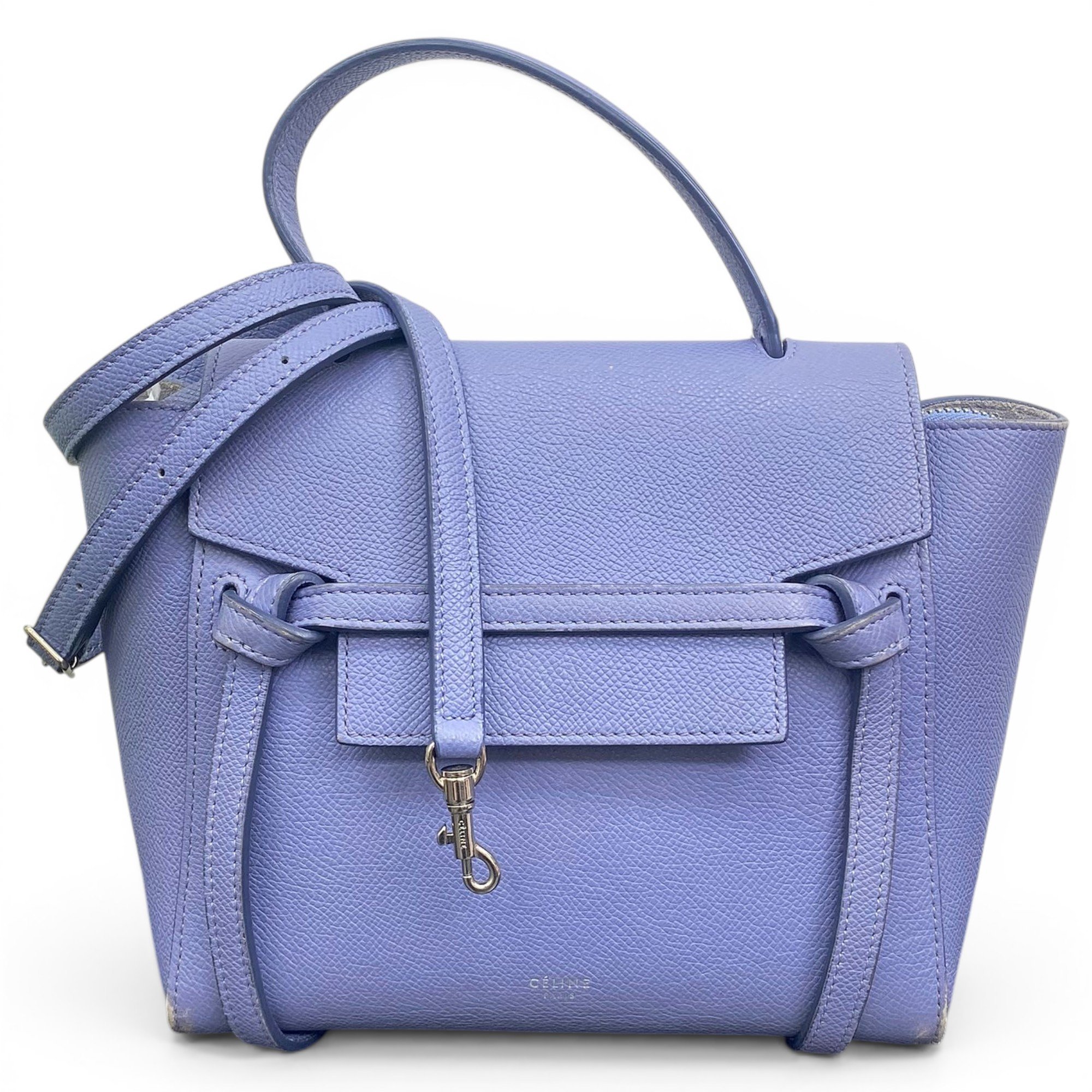 Belt leather handbag
