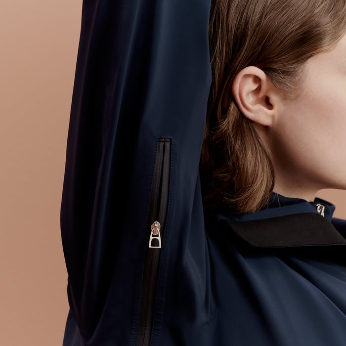 Navy Hardshell Jumping Water-resistant Jacket