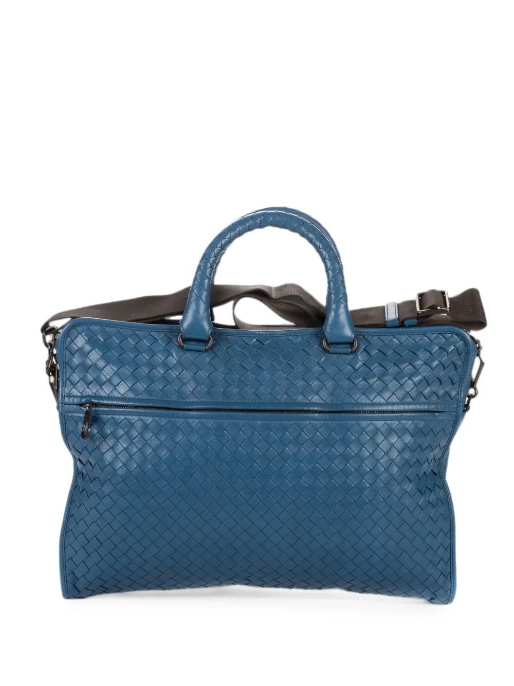 Intrecciato weave briefcase bag