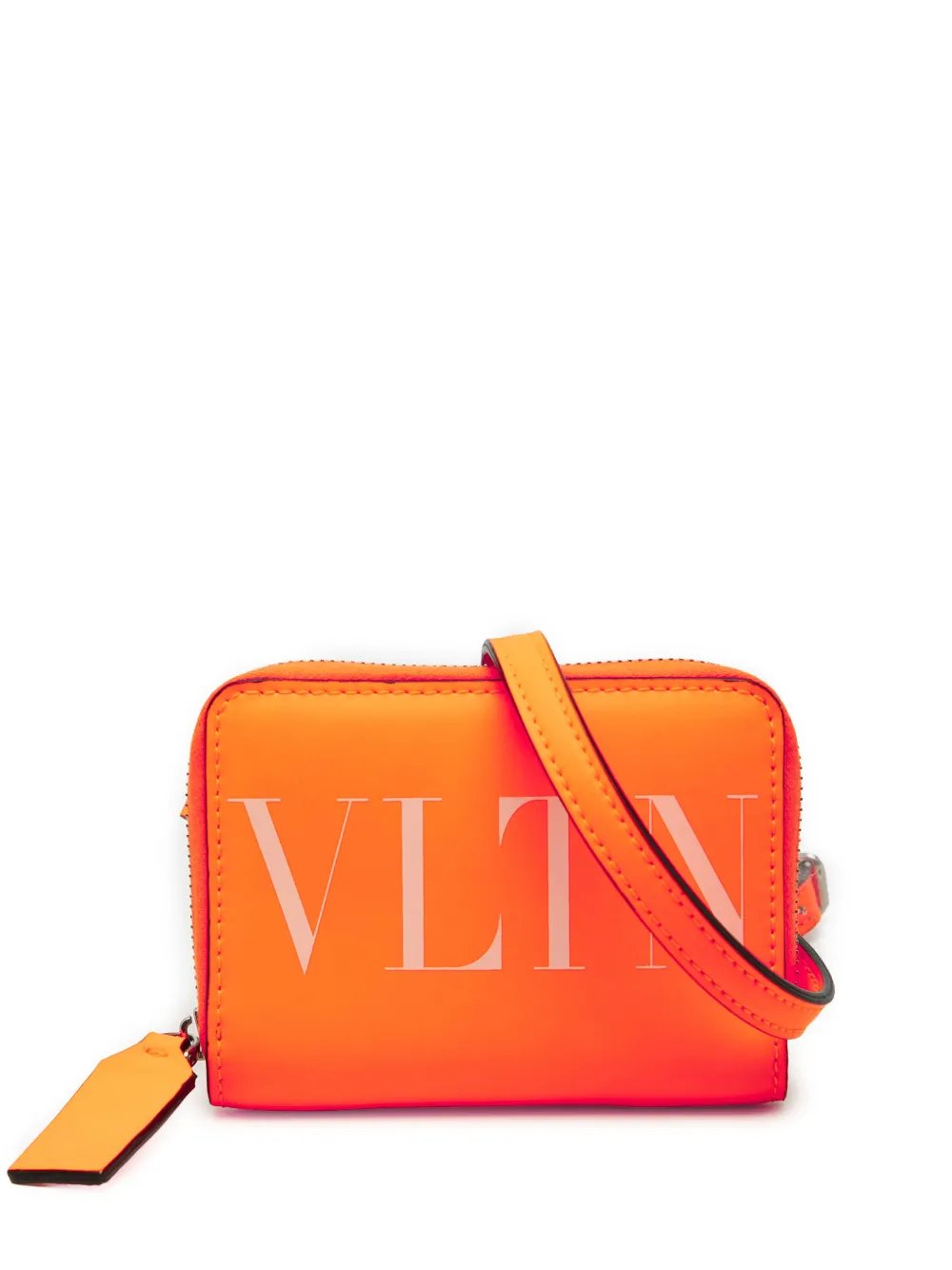 2000-2026 Calfskin VLTN Wallet with Neck Strap crossbody bag