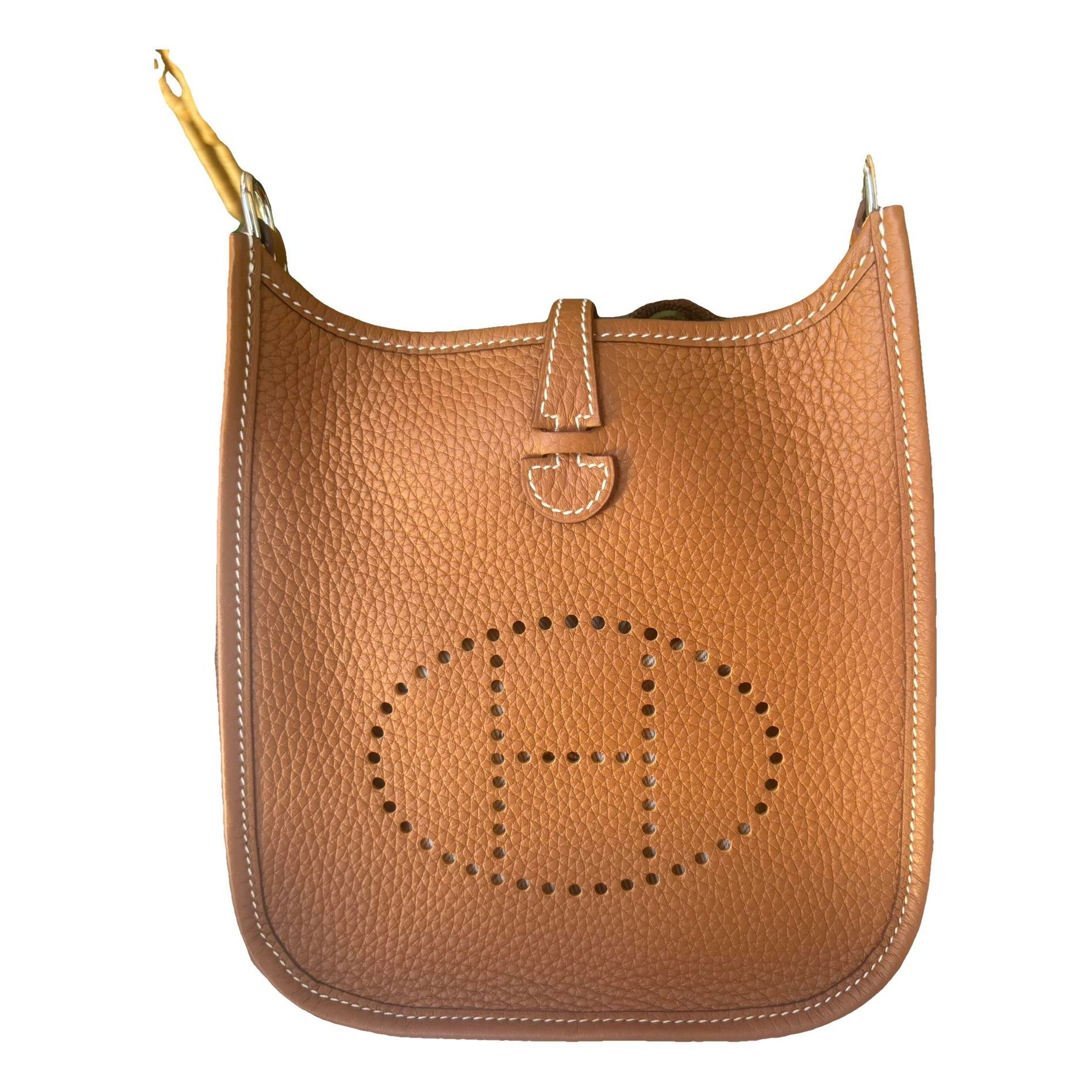 Hermes Mini Evelyne leather crossbody bag