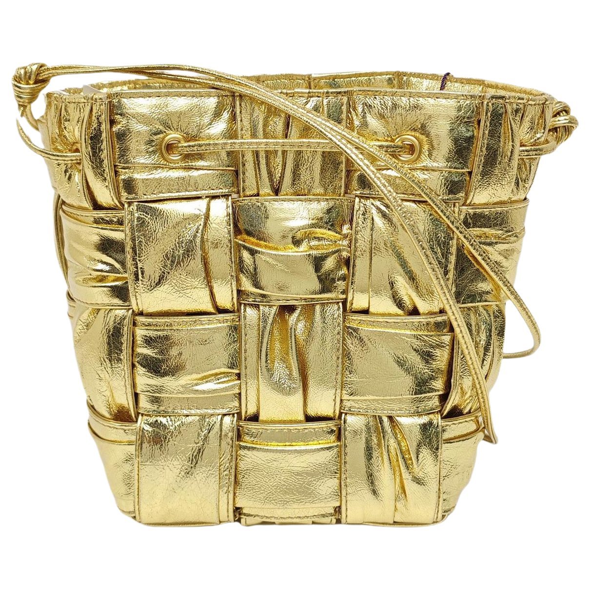 Cassette Bucket leather handbag