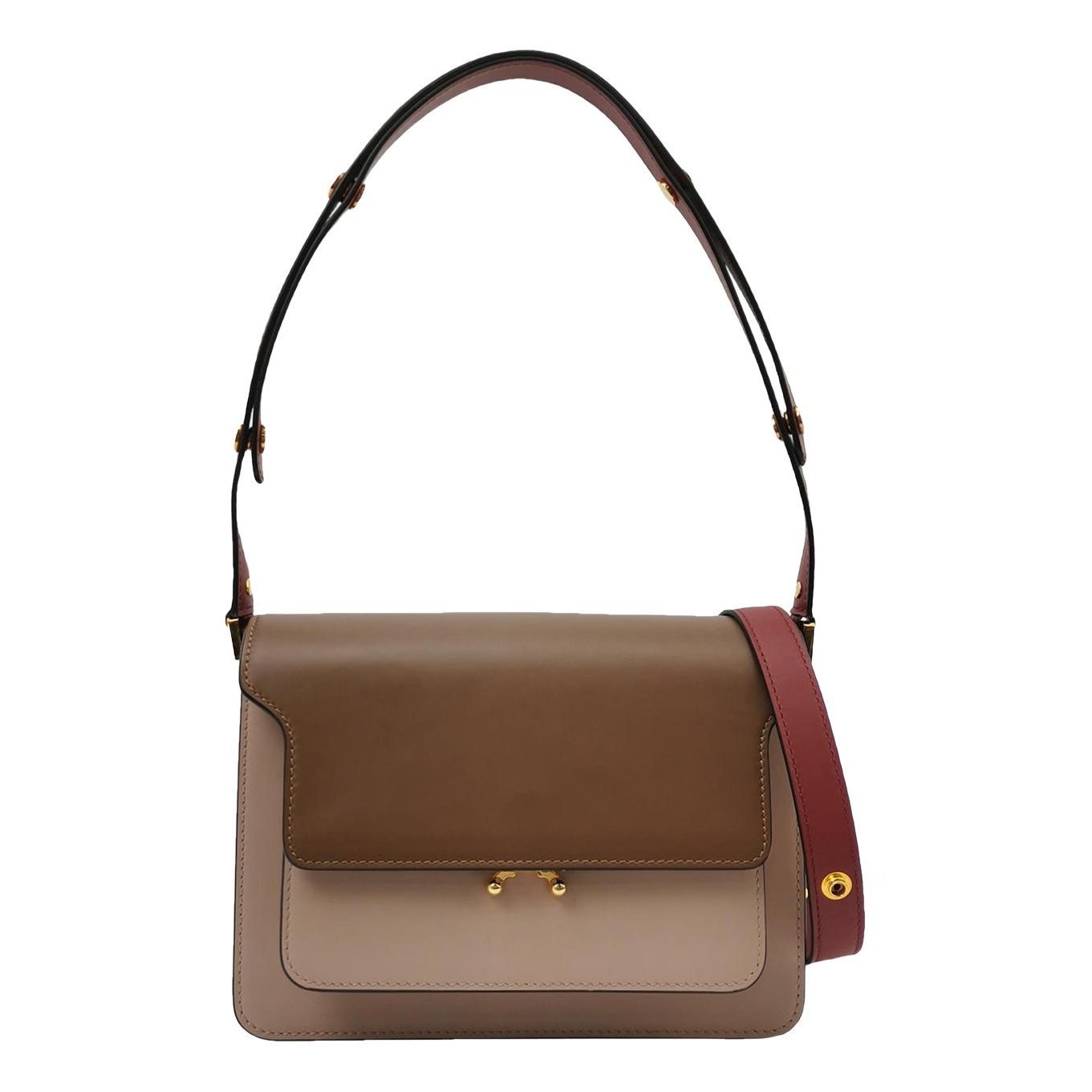 Trunk leather handbag