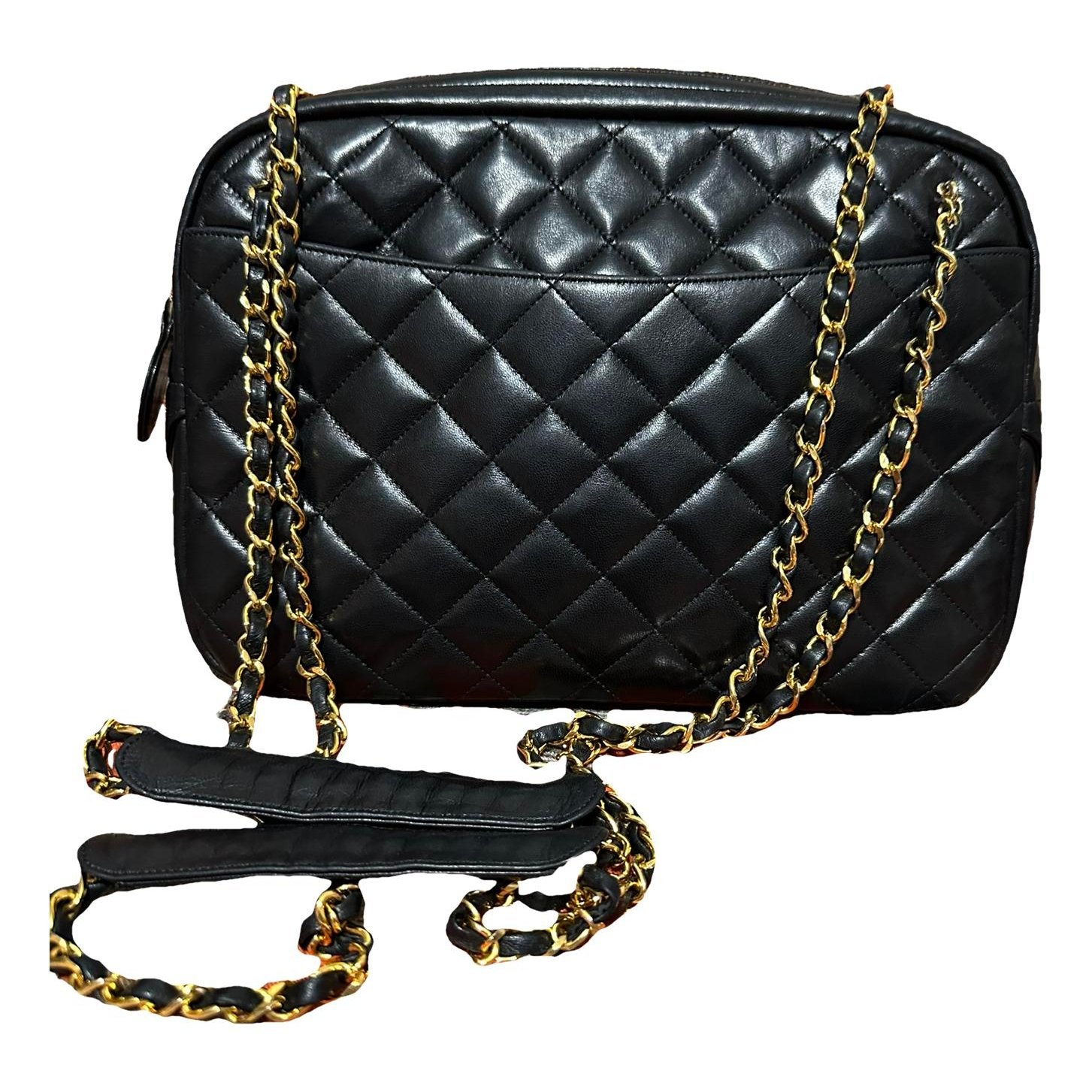 Vintage CC Chain leather tote