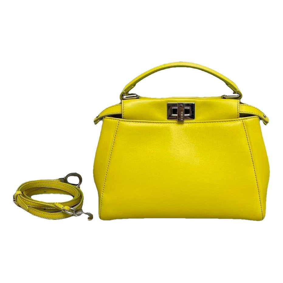 Fendi Peekaboo leather handbag