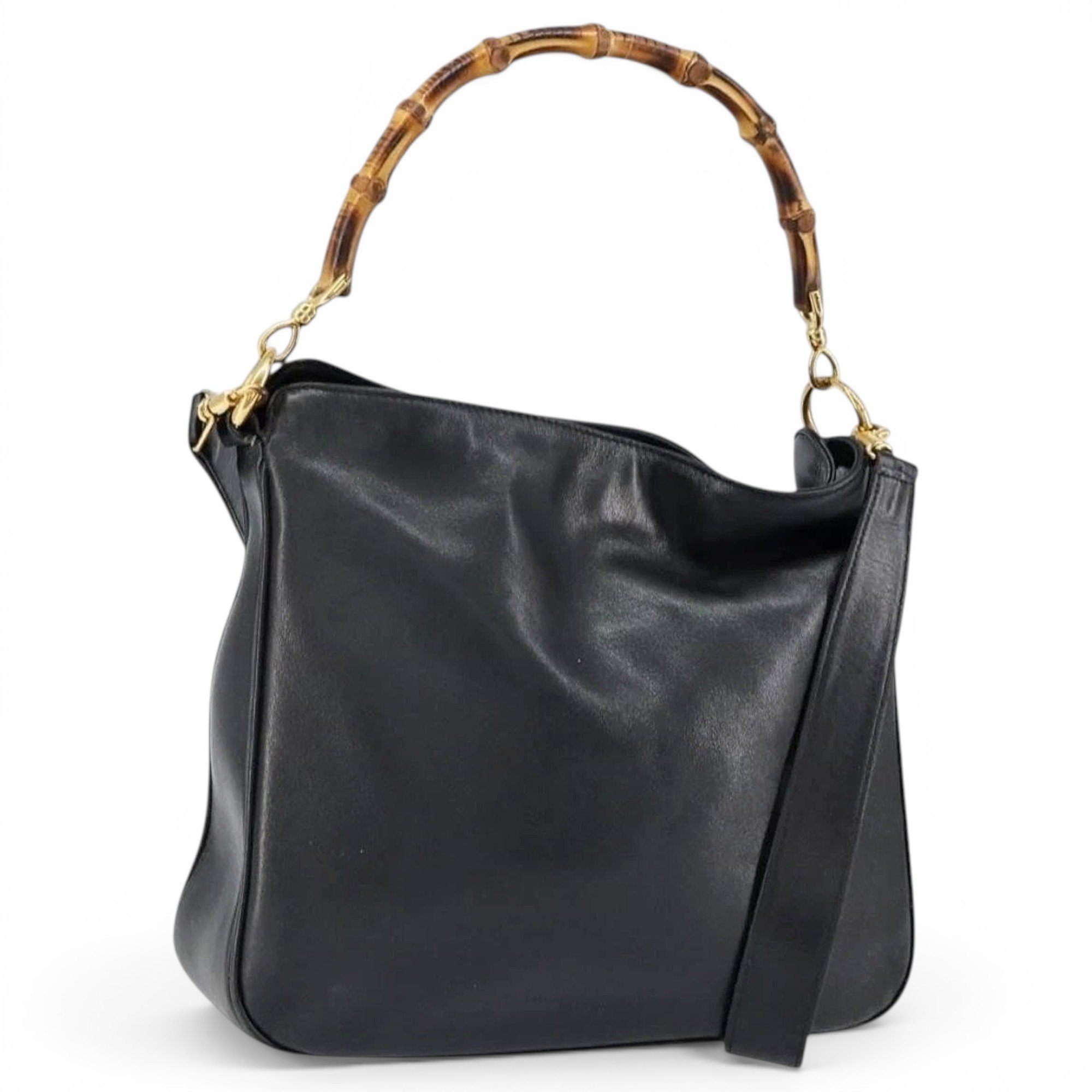 Bamboo leather handbag