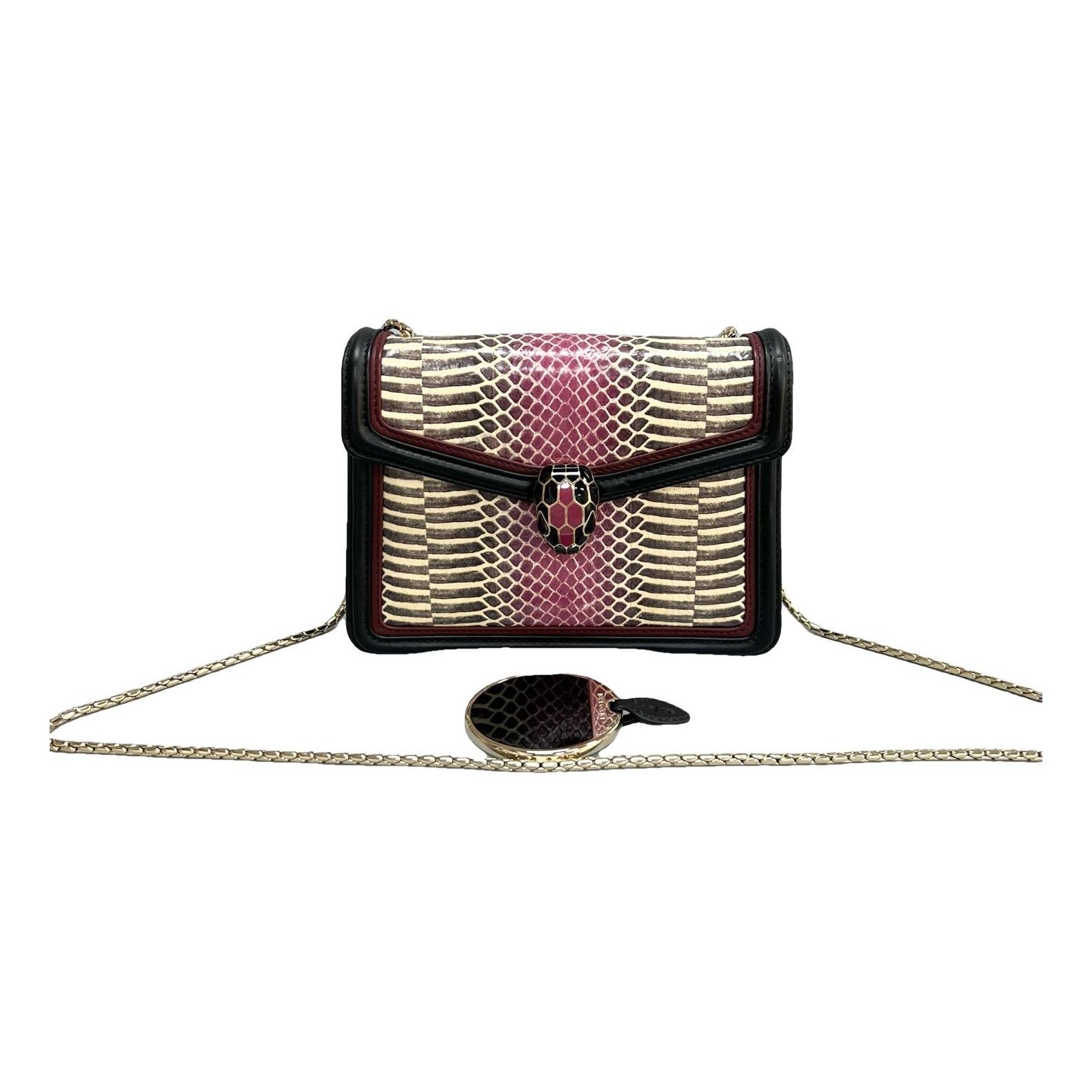 Serpenti leather handbag