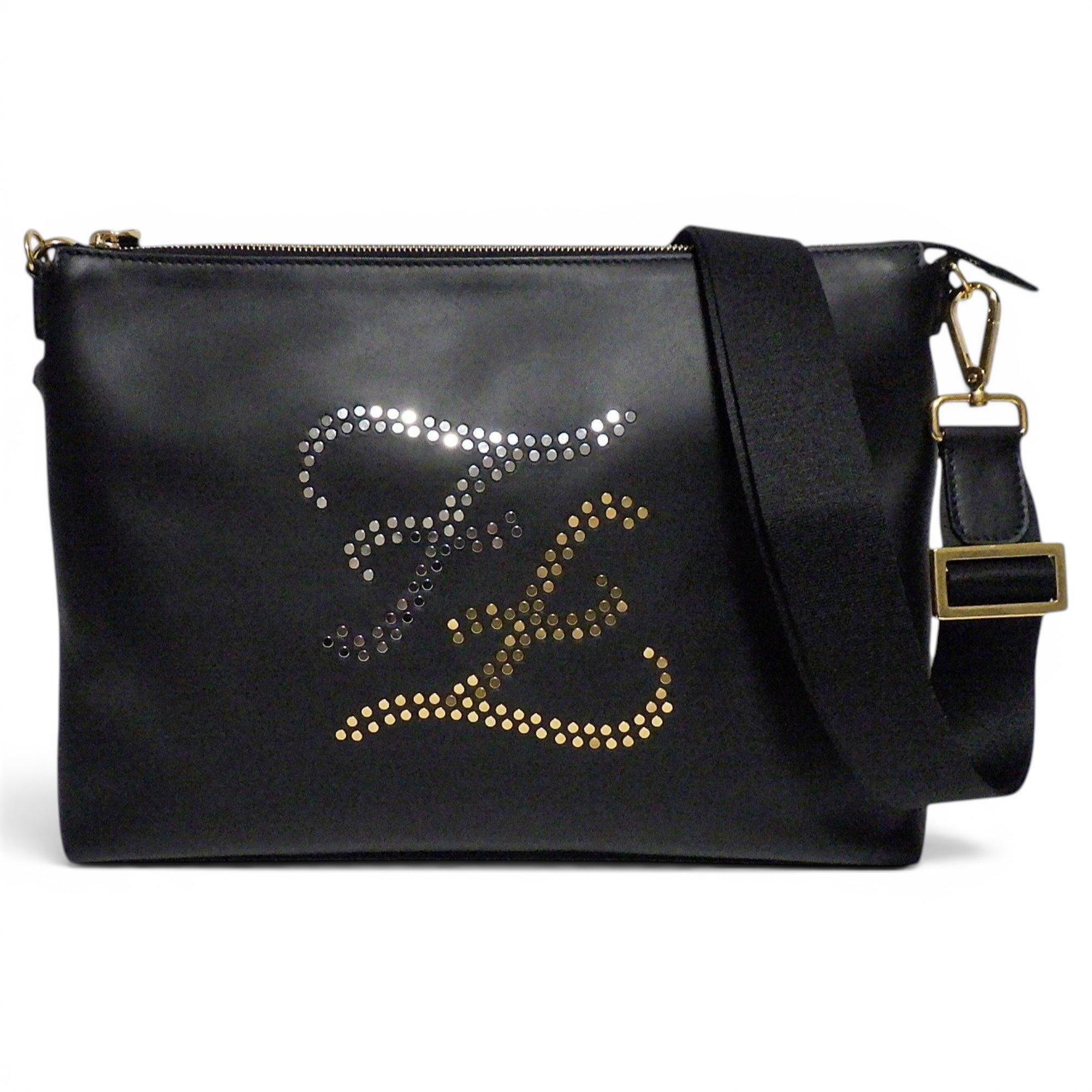 FF leather crossbody bag