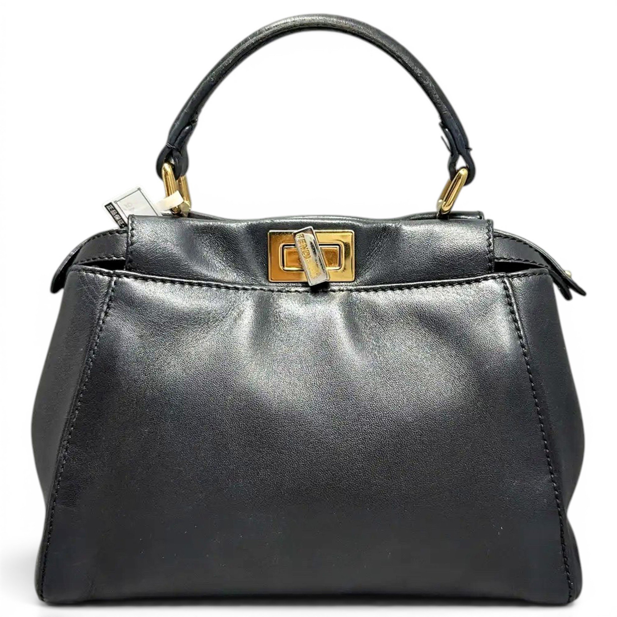 Peekaboo leather handbag