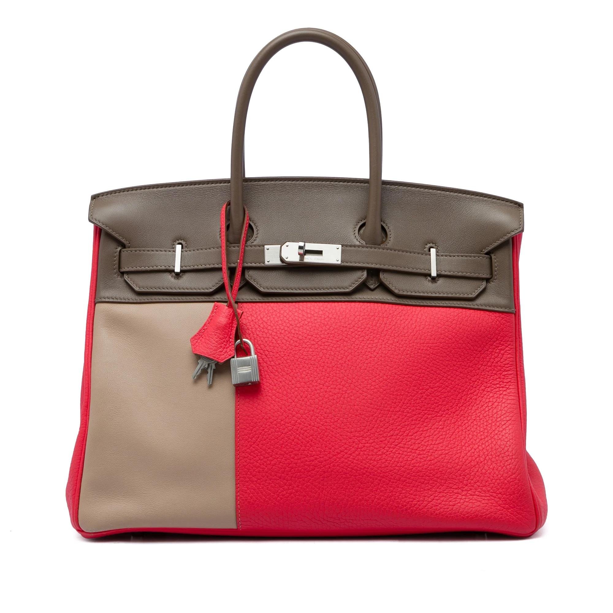 Birkin 35 leather handbag