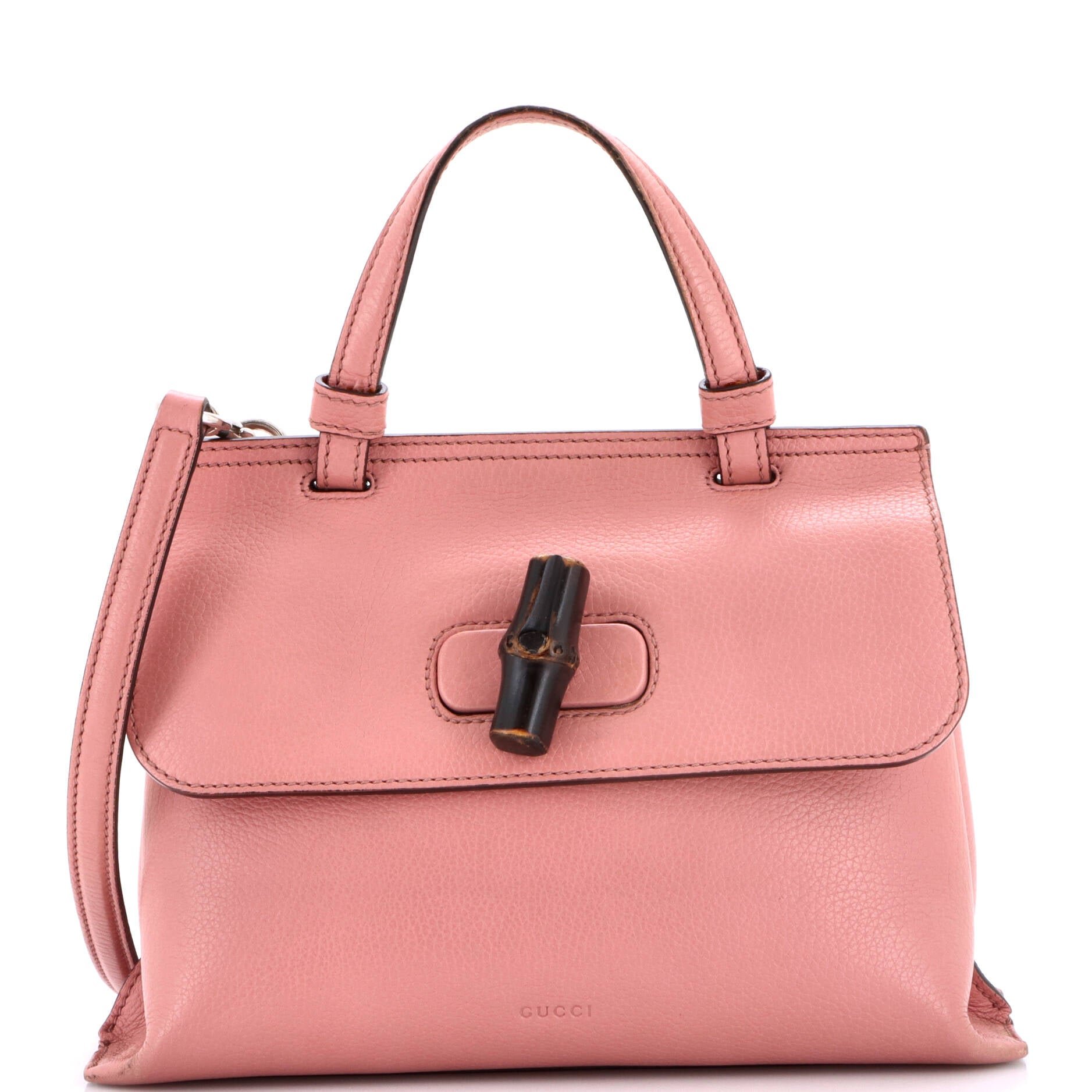 Bamboo Daily Top Handle Bag Leather Small