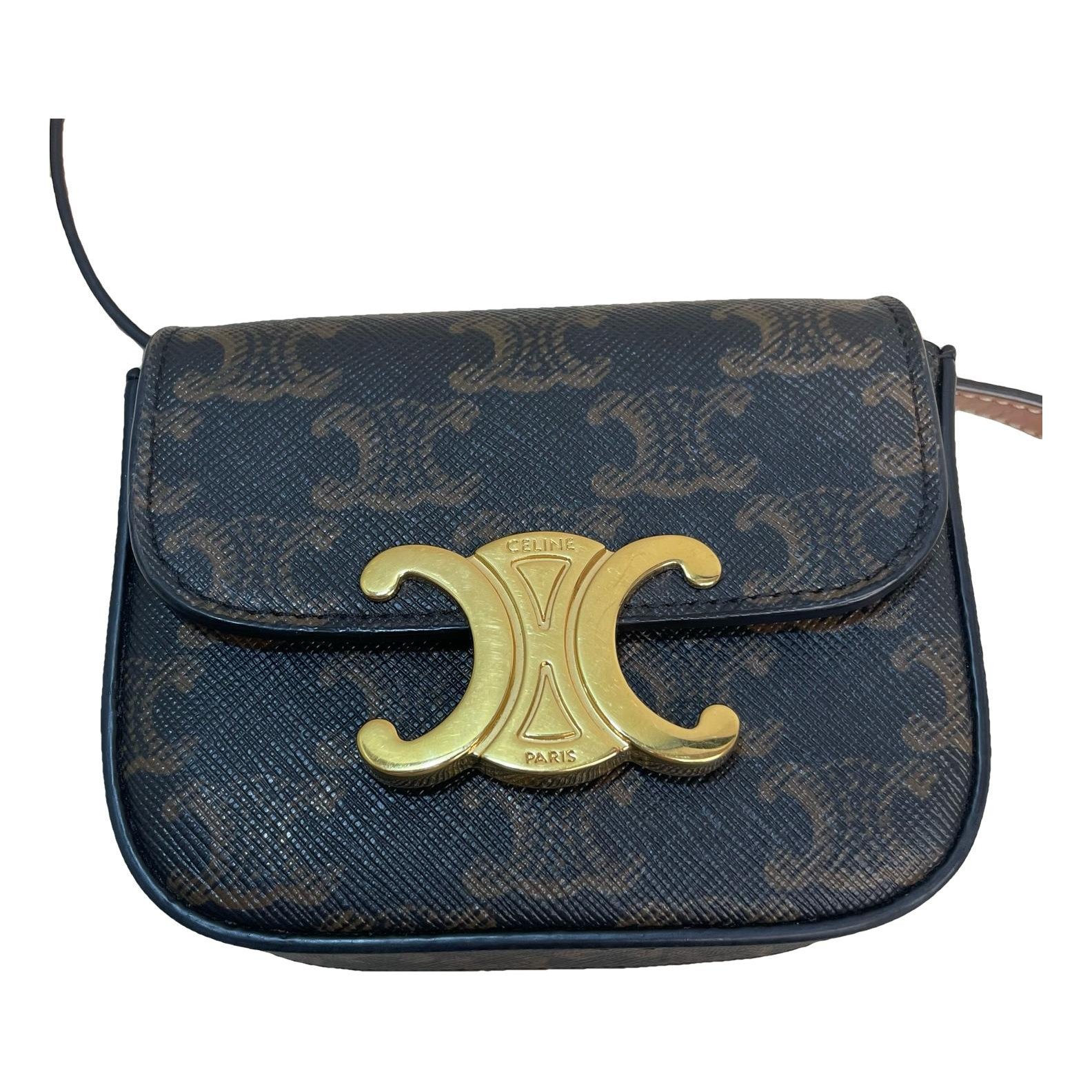Triomphe leather handbag