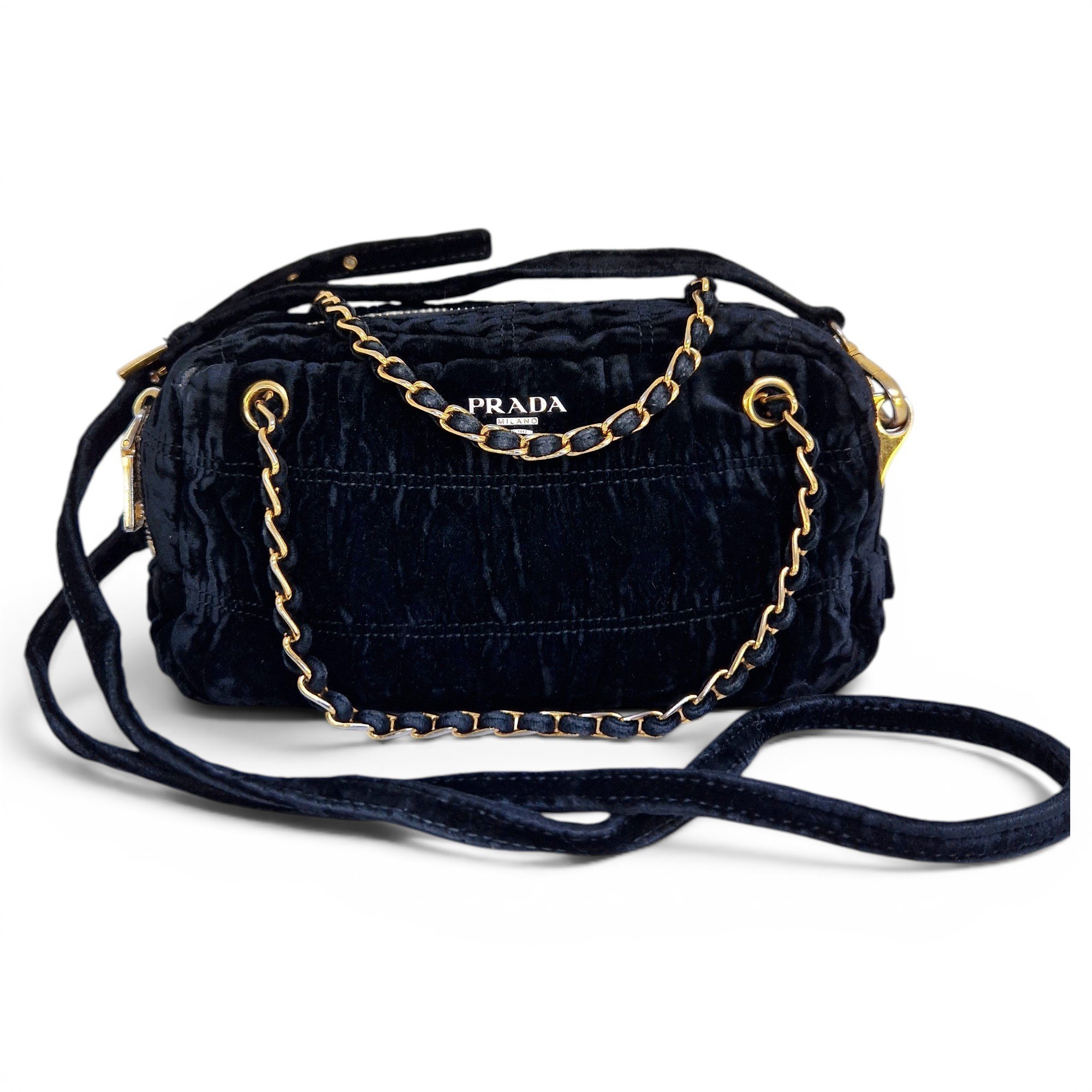 Velvet handbag
