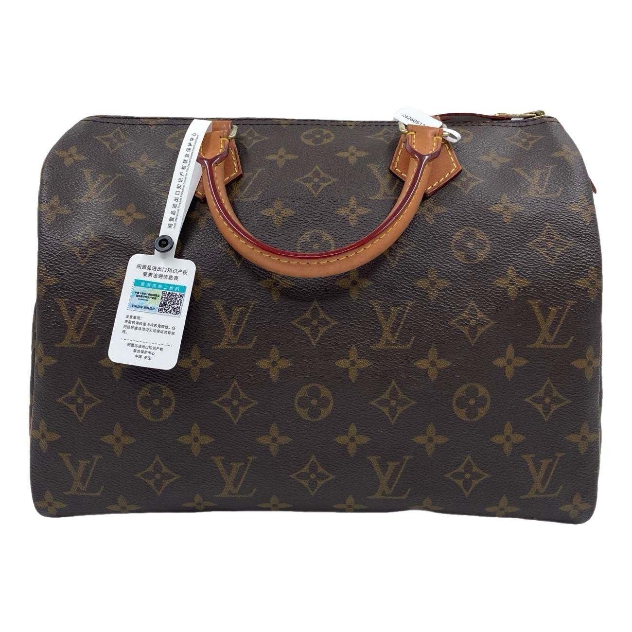 Speedy leather handbag
