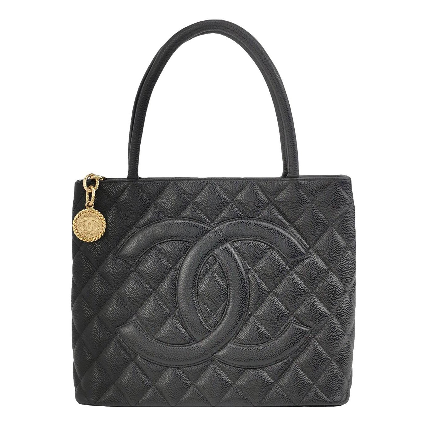 Médaillon leather handbag