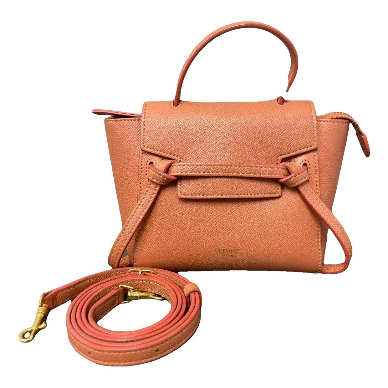 Belt leather handbag