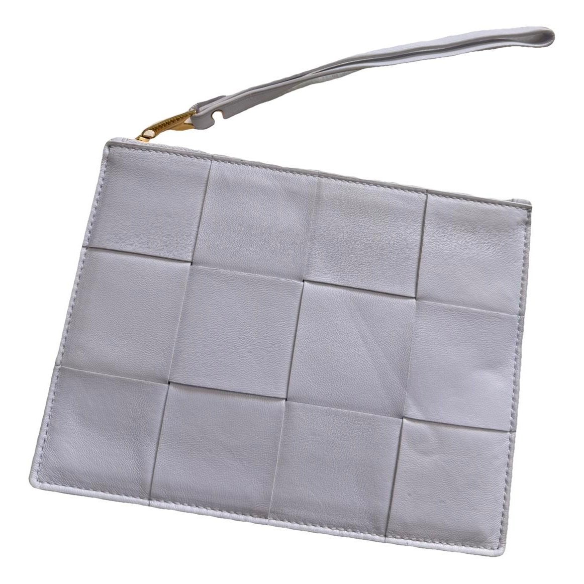 Leather clutch bag