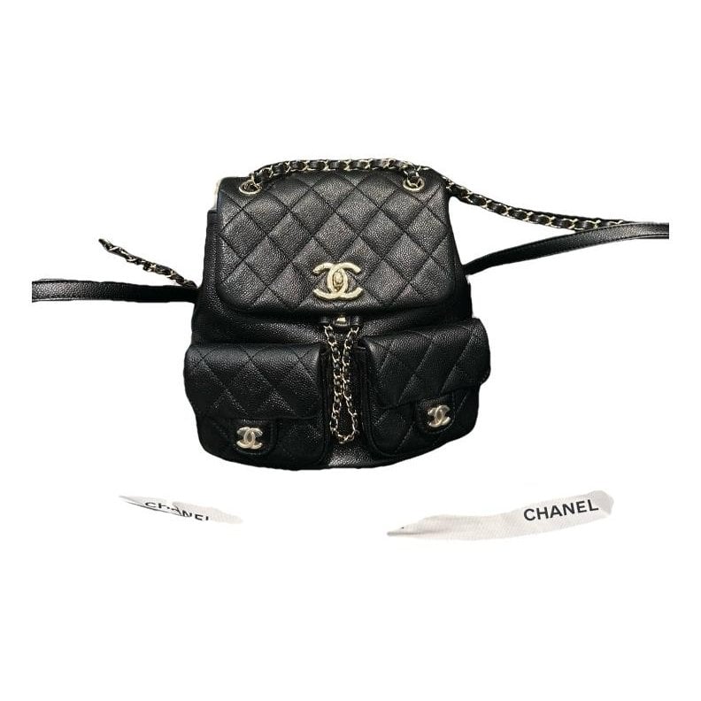 Leather backpack