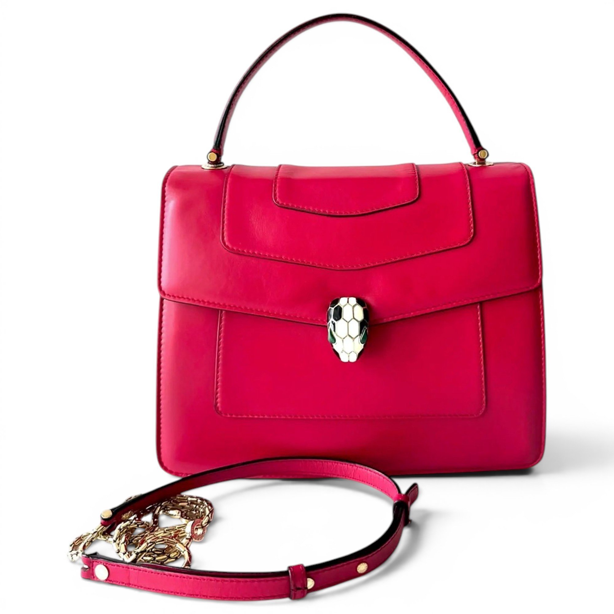 Serpenti leather crossbody bag