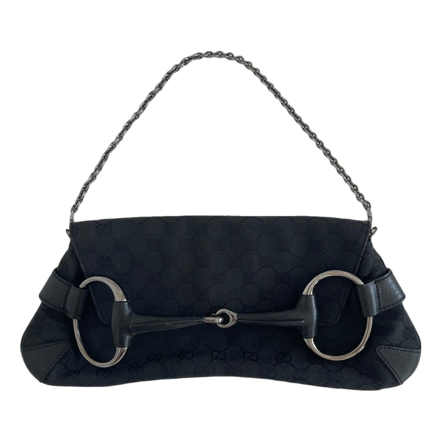Horsebit Chain cloth handbag