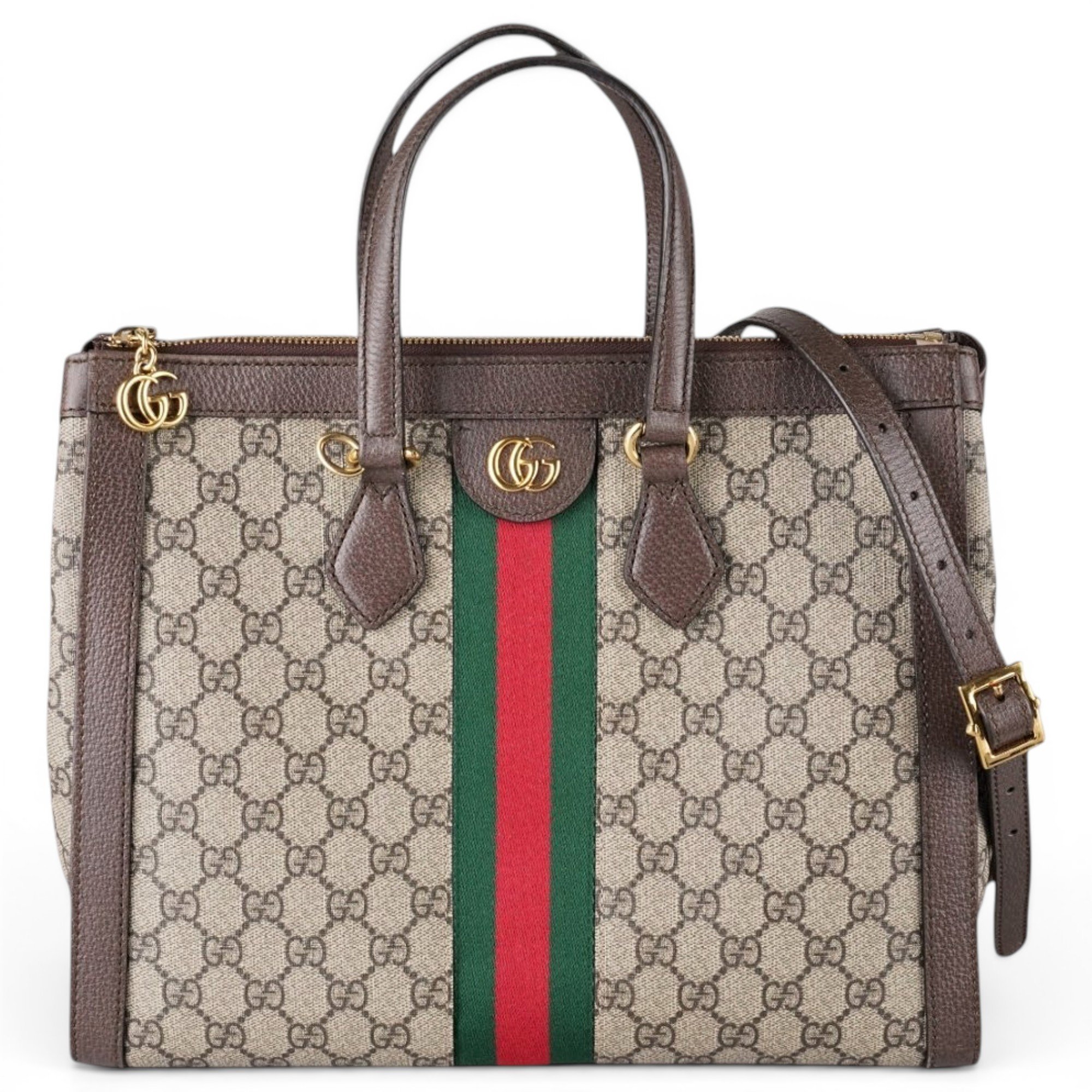 Ophidia Top Handle cloth crossbody bag