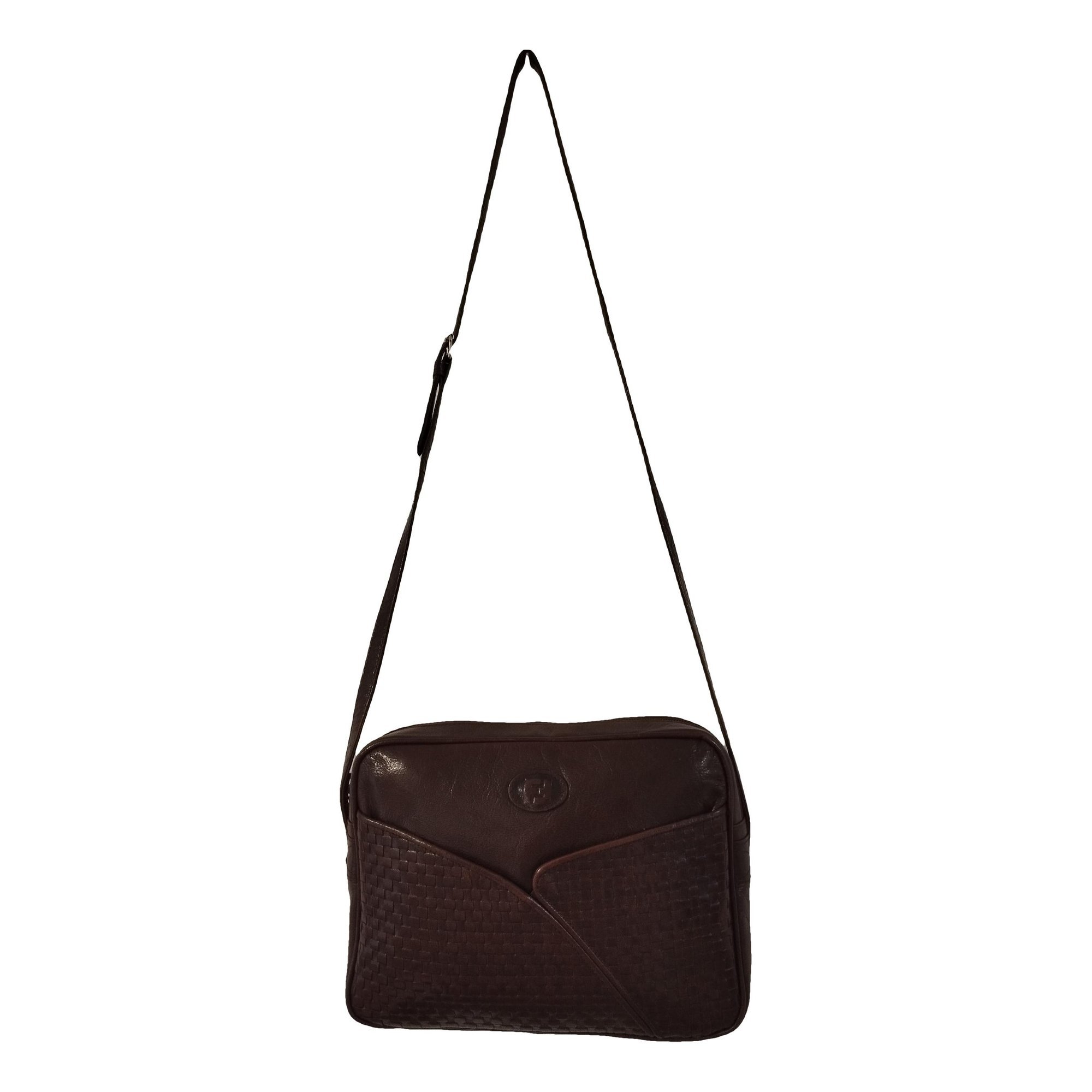 Double F leather crossbody bag