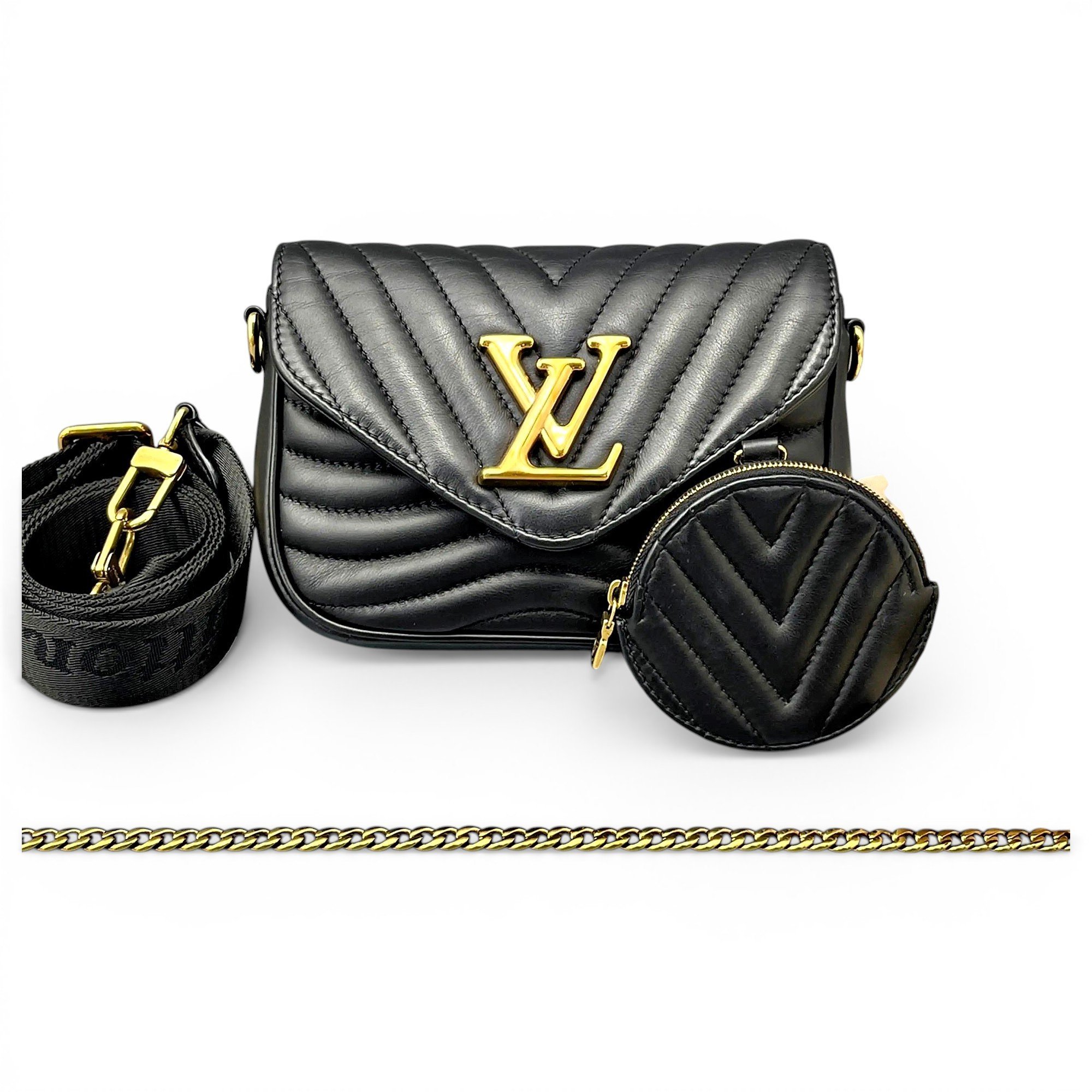 Multi-Pochette New Wave leather handbag