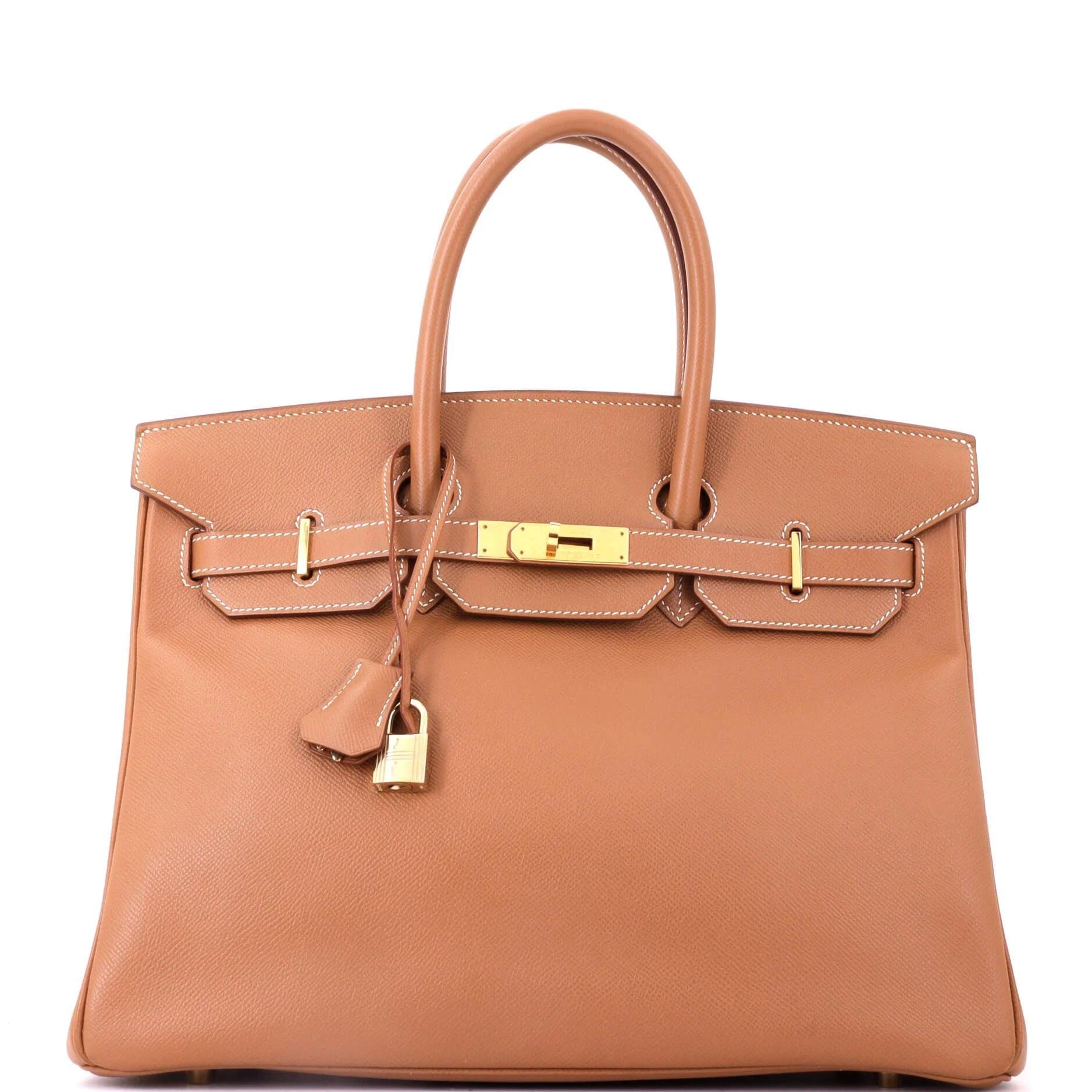 Birkin 35 leather tote