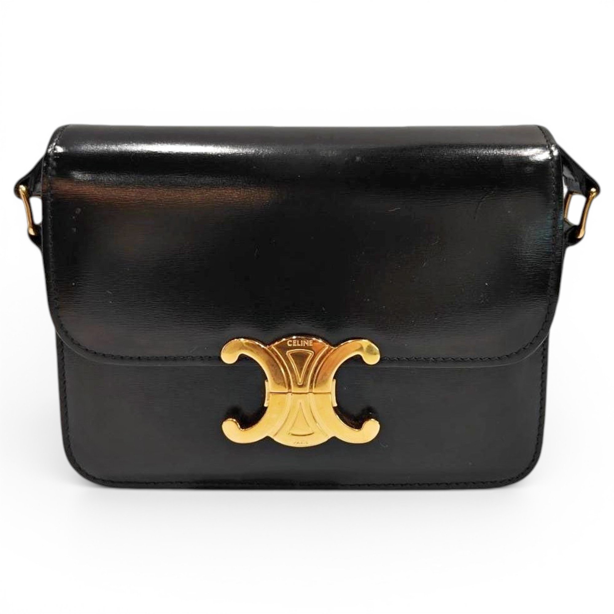 Triomphe leather handbag