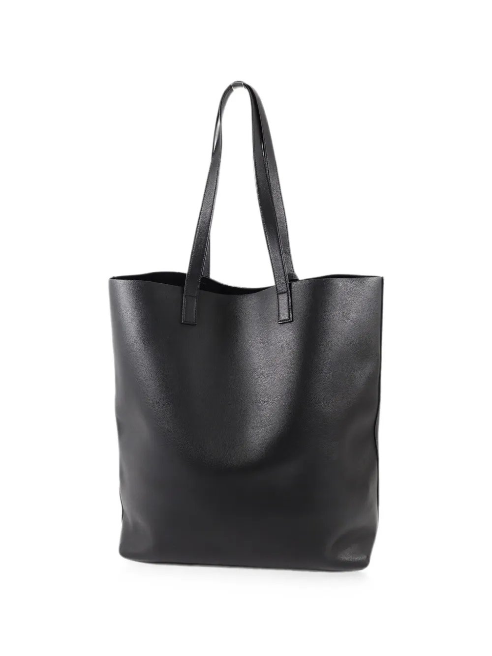 logo-detail leather tote bag