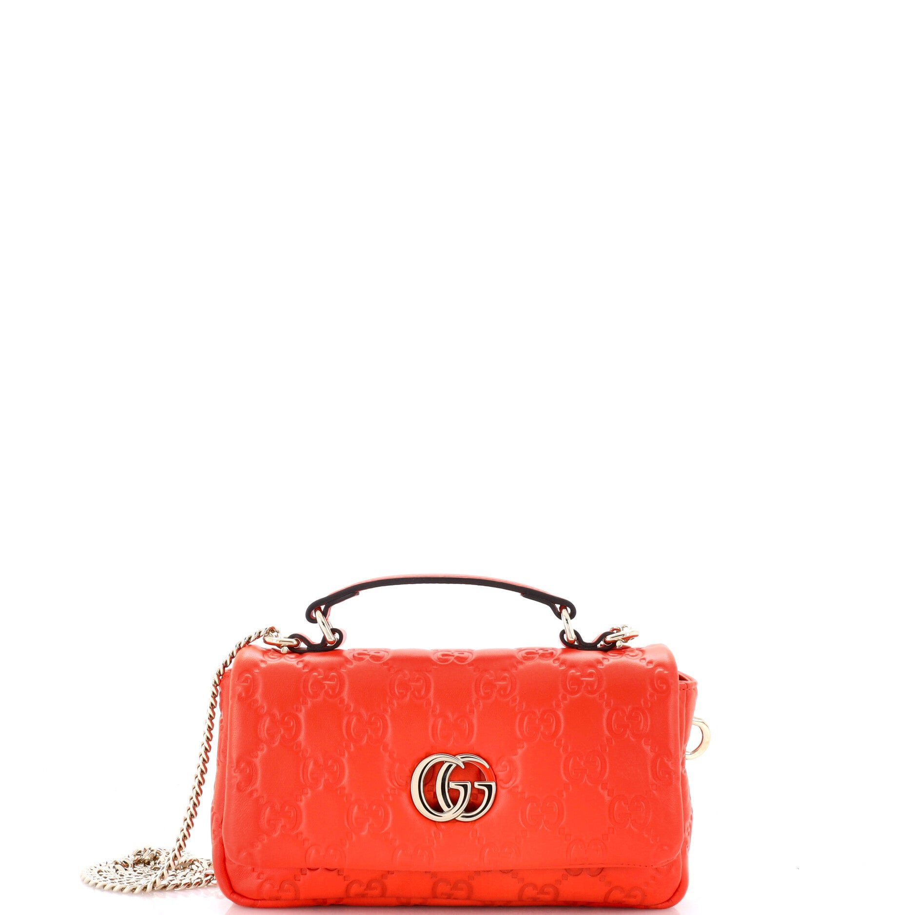 GG Milano Top Handle Bag Guccissima Leather Mini