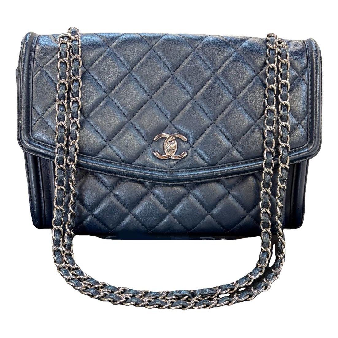 Leather clutch bag
