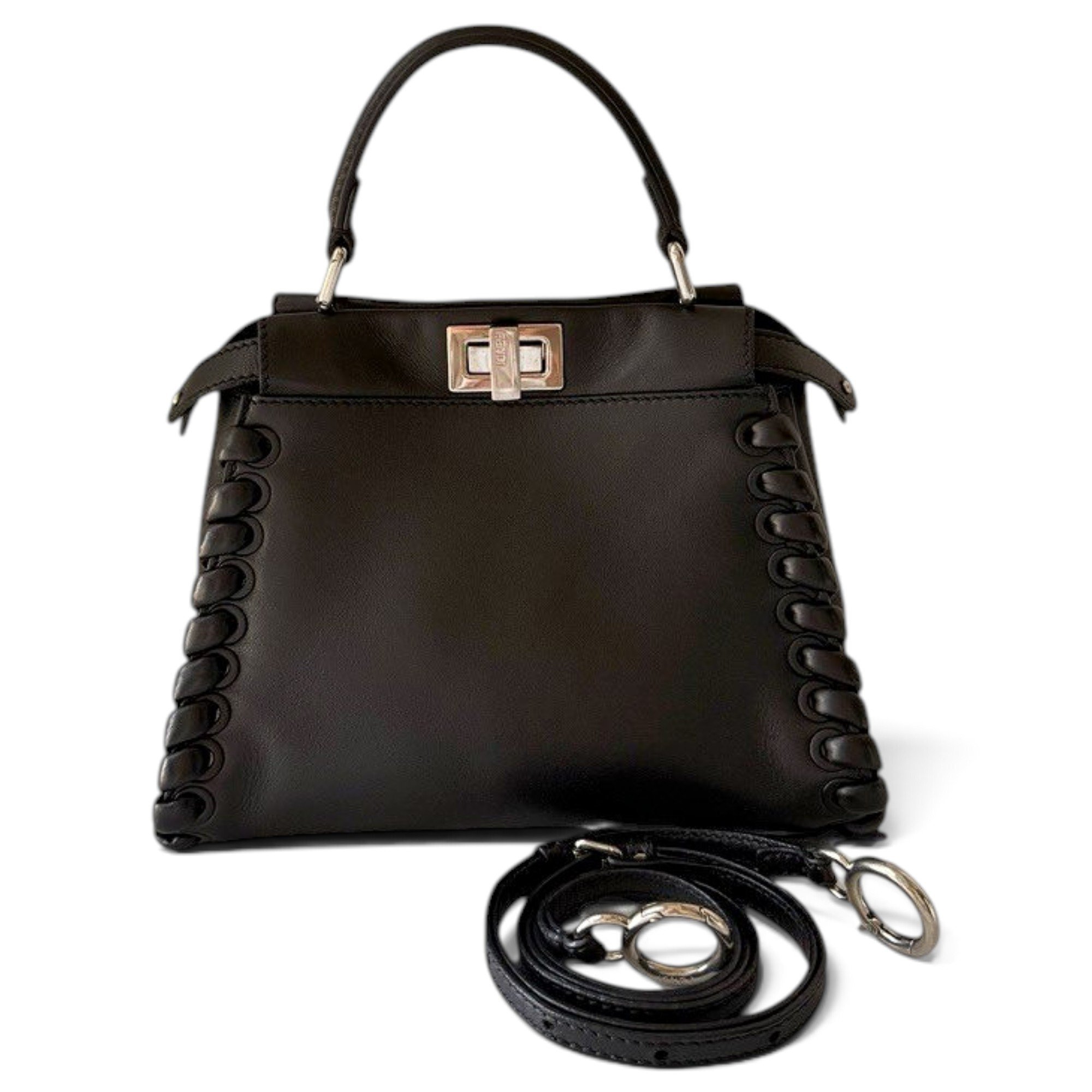 Peekaboo leather handbag