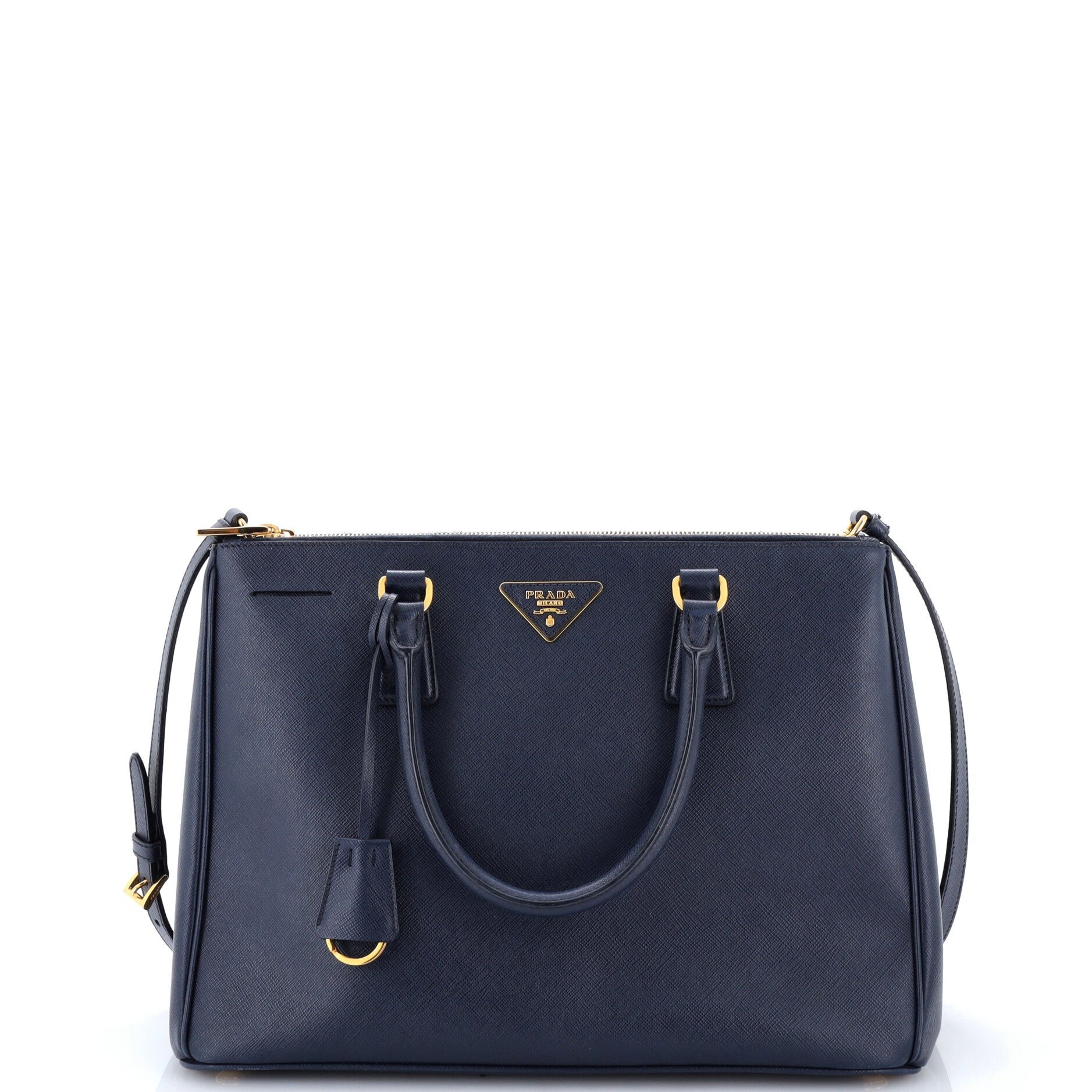Double Zip Lux Tote Saffiano Leather Medium