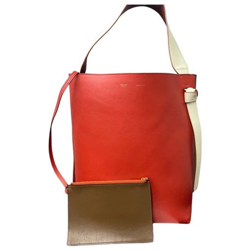 Twisted leather tote