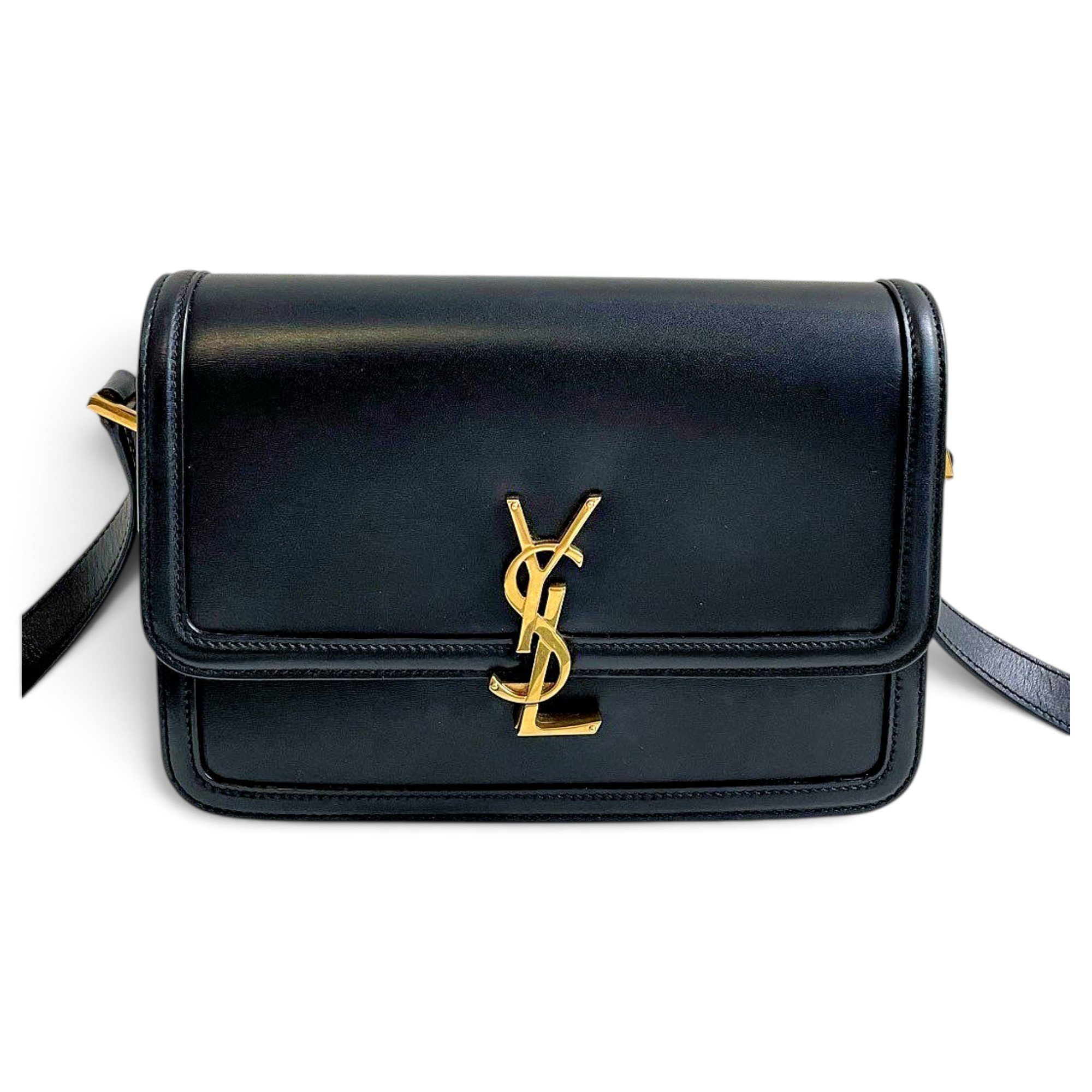 Solférino leather handbag