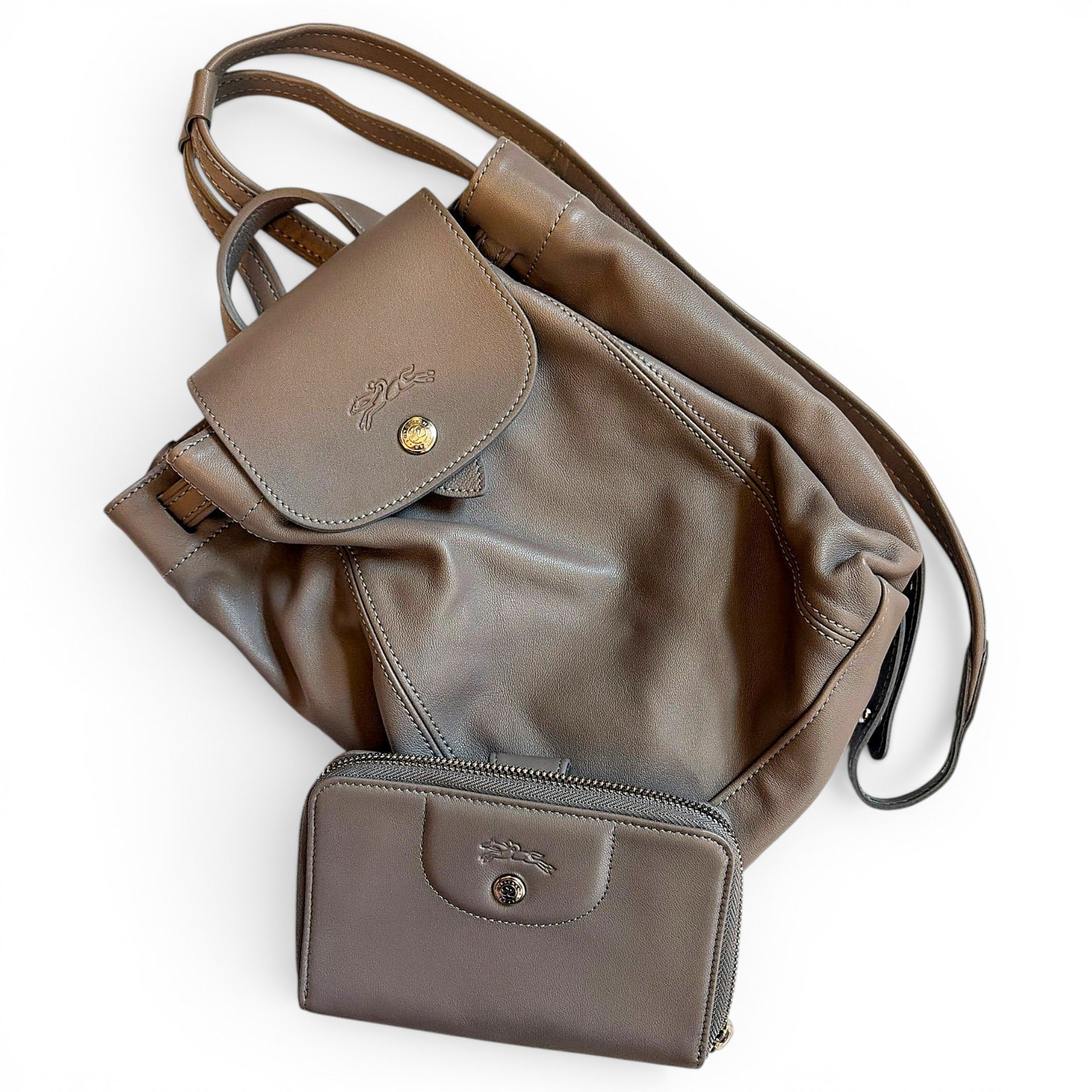 Pliage leather mini bag