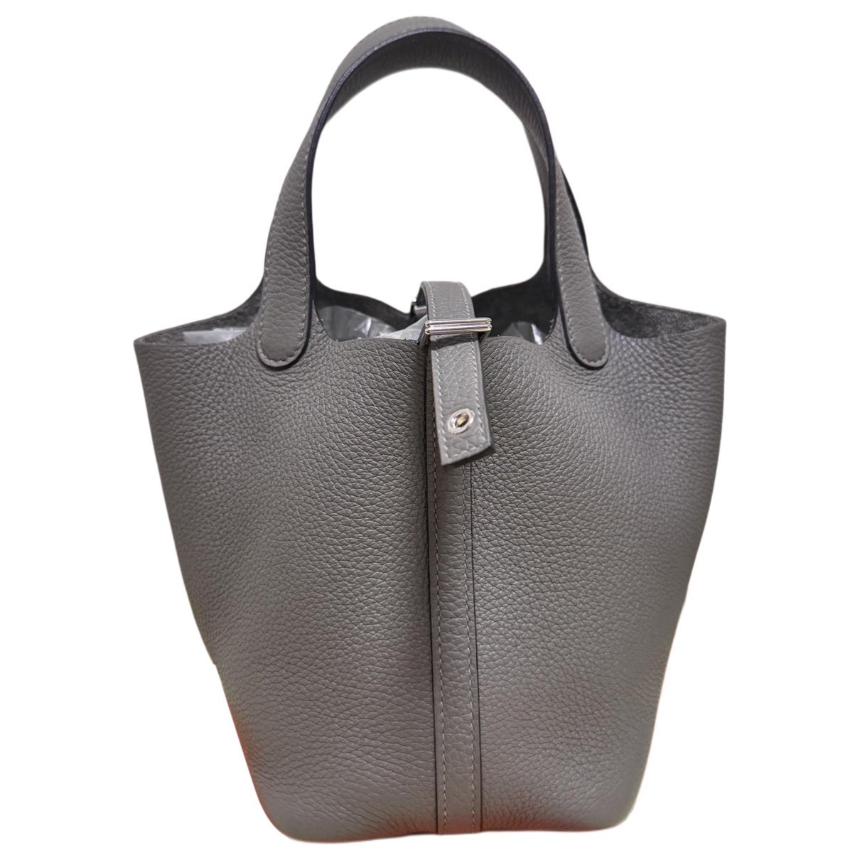 Picotin leather tote