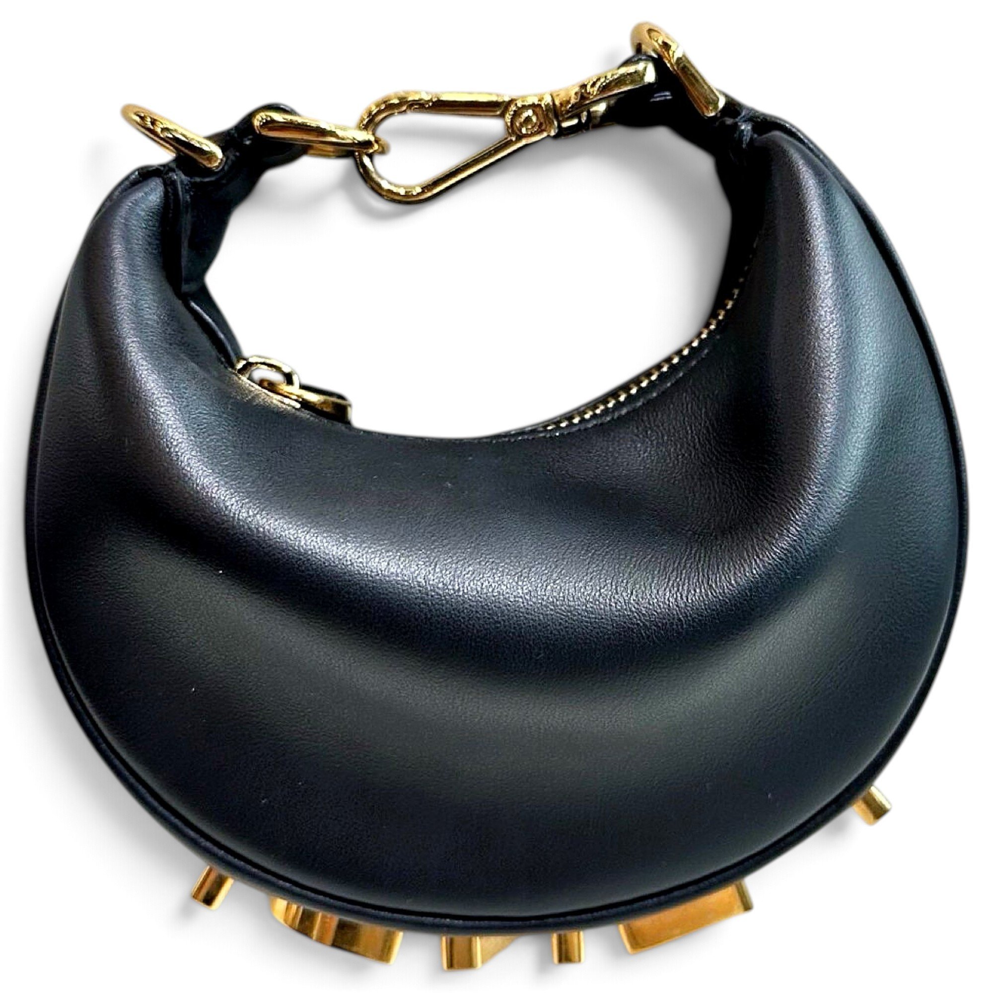 Fendigraphy leather handbag