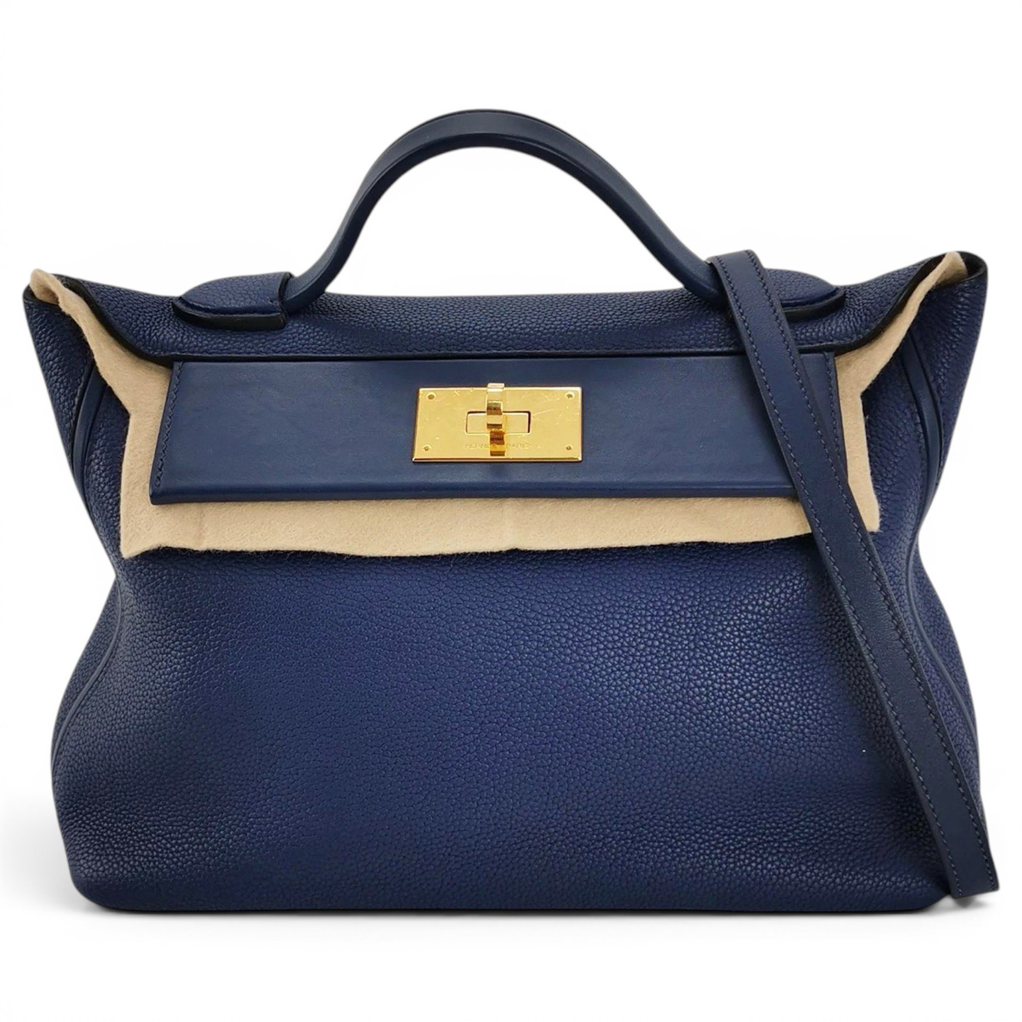 24/24 leather handbag