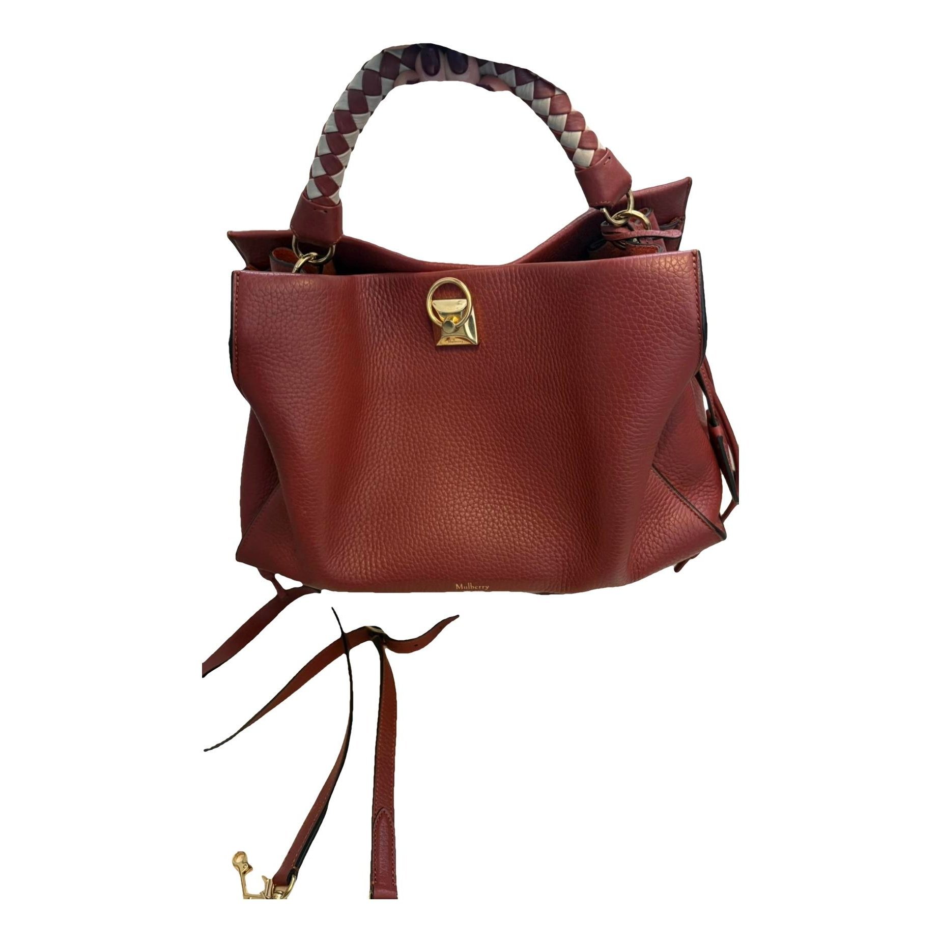 Iris leather handbag