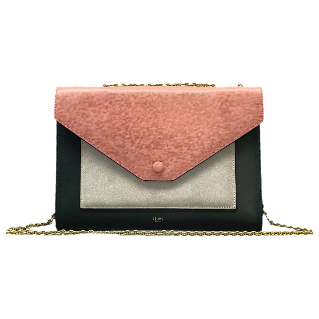Pocket leather handbag