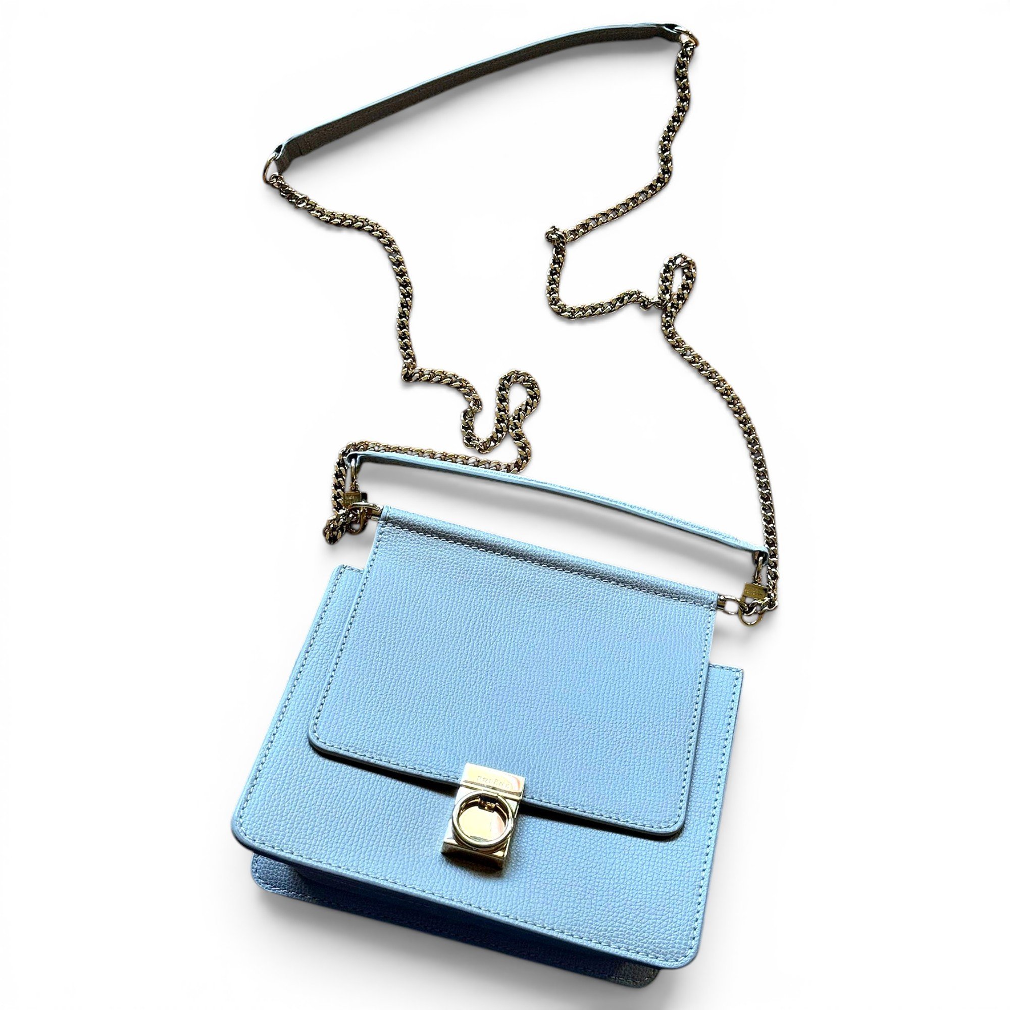Numéro sept mini leather crossbody bag