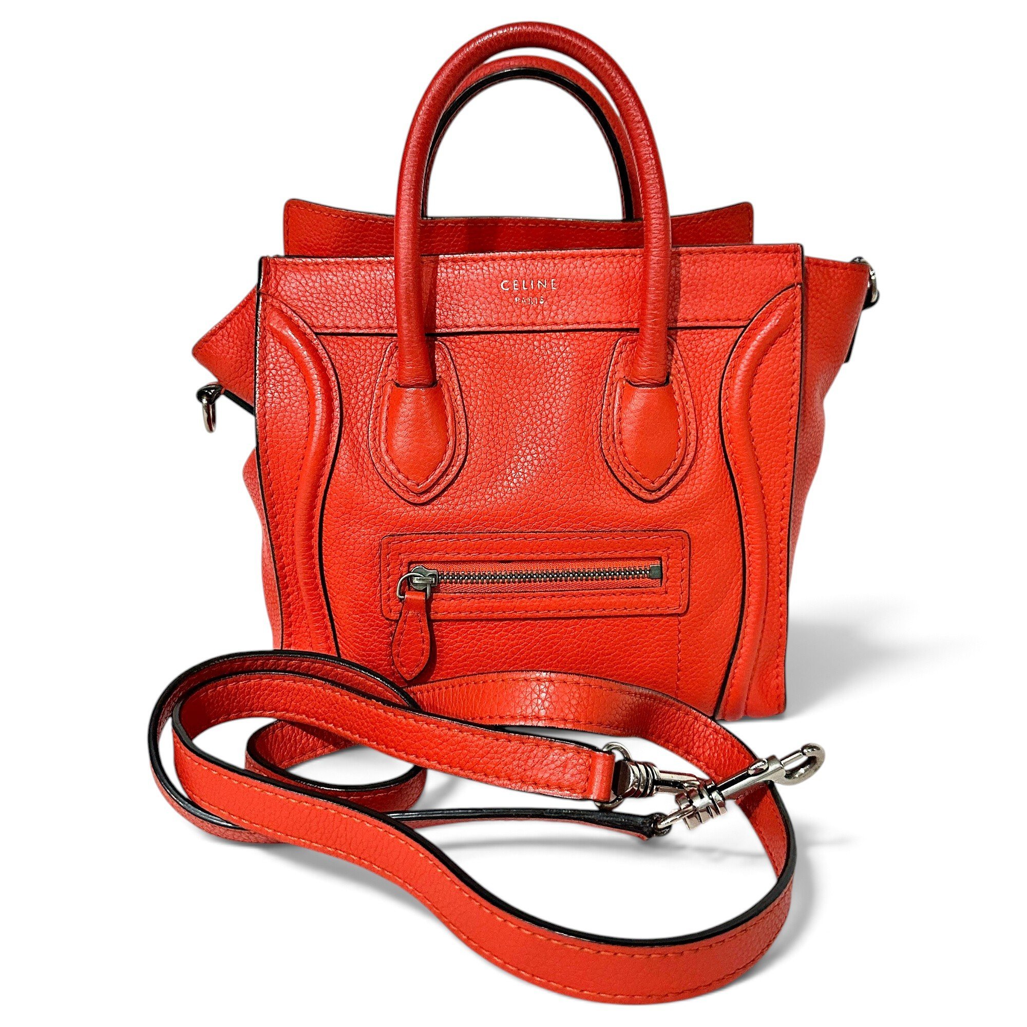 Celine Nano Luggage leather handbag