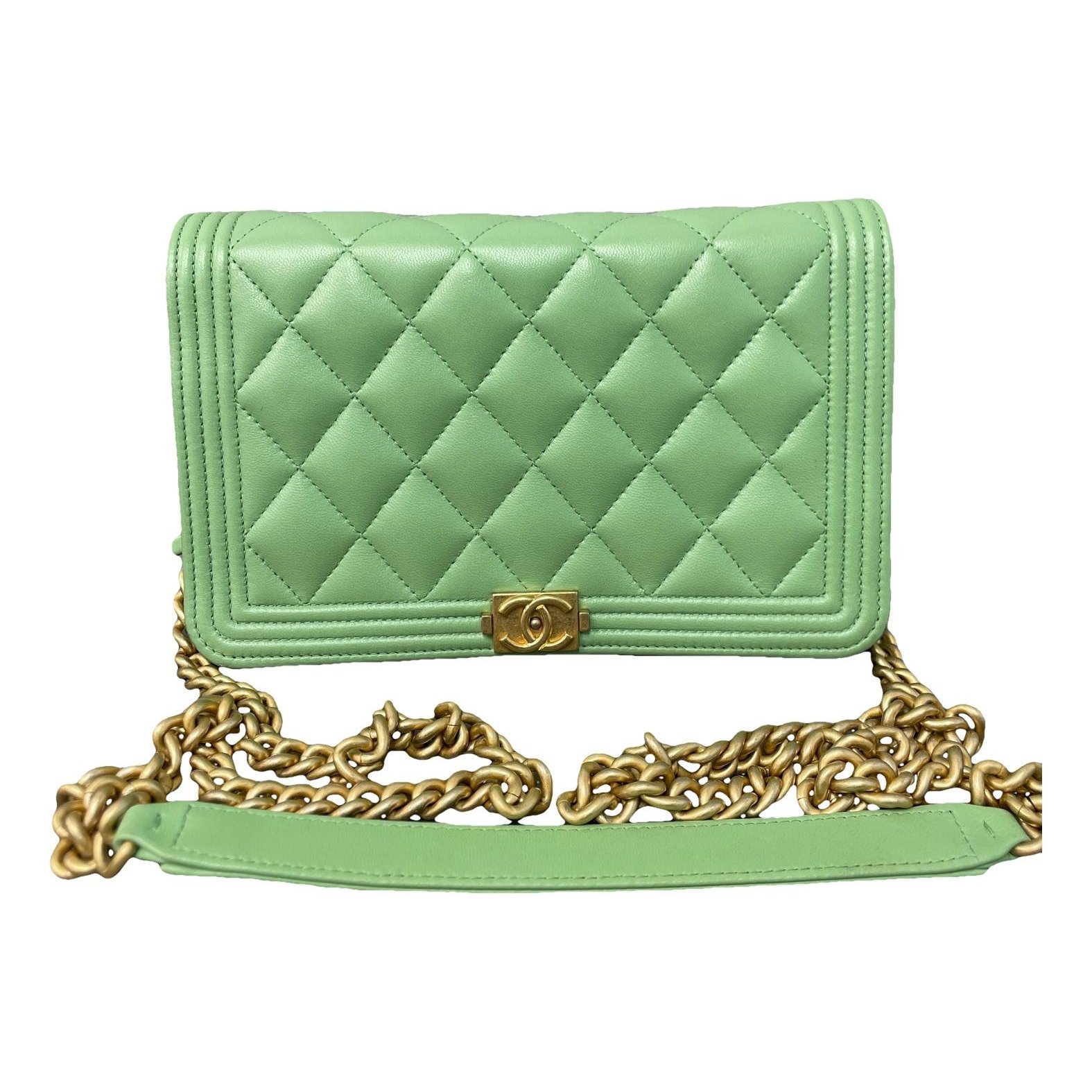 Trendy CC Wallet on Chain leather crossbody bag