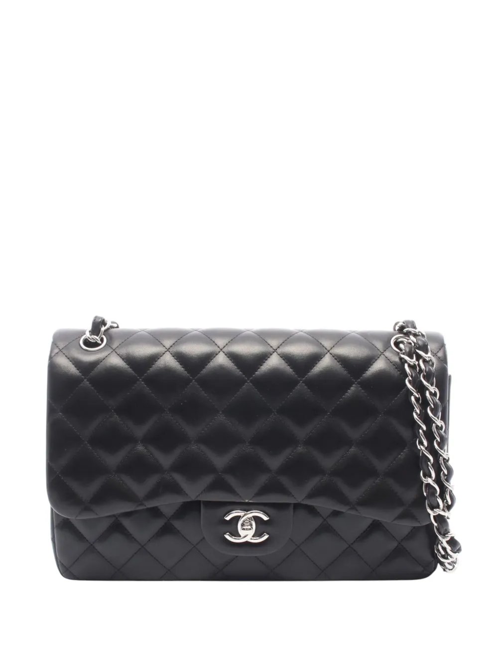 2013-2014 Jumbo Classic Lambskin Double Flap shoulder bag
