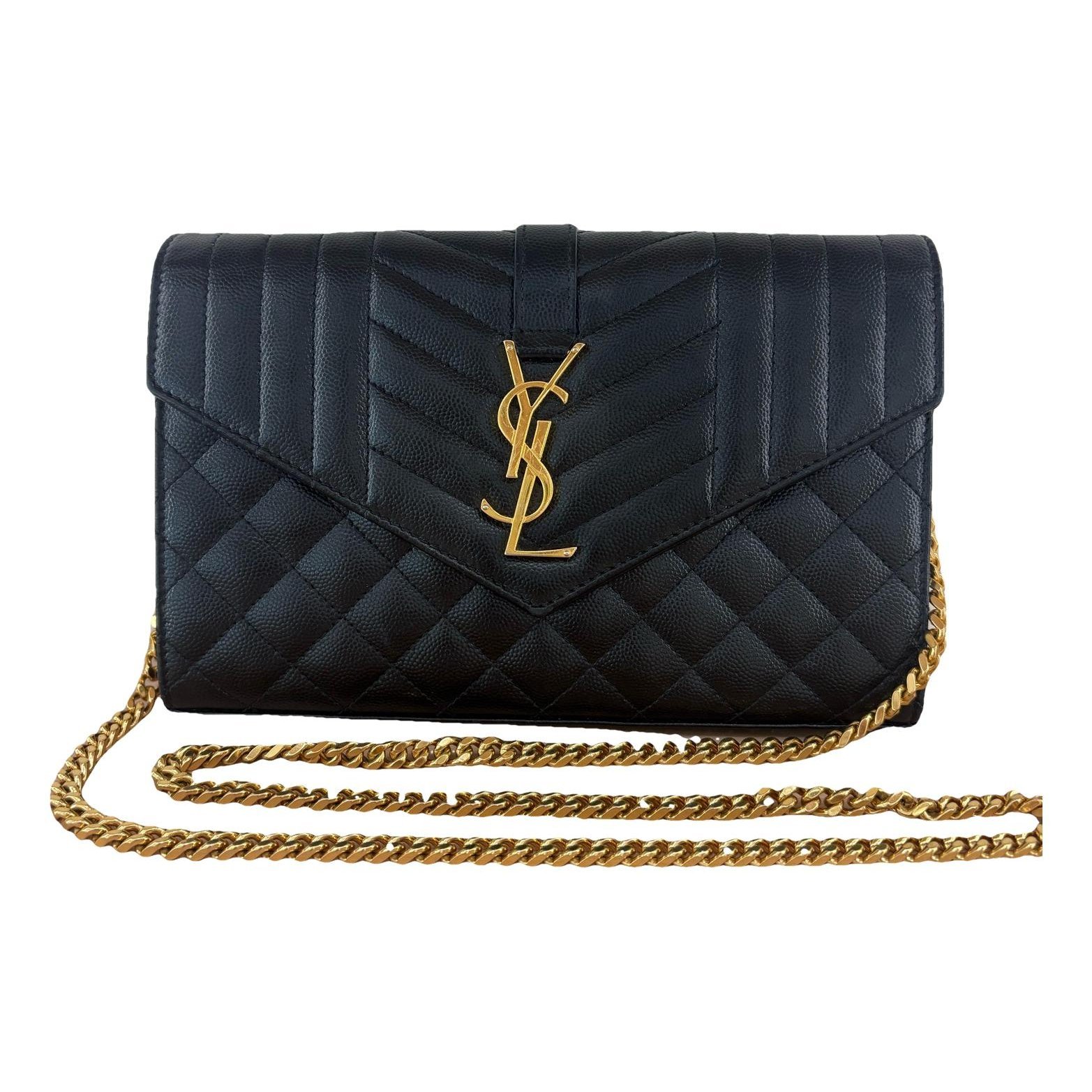 Saint Laurent Envelope leather handbag