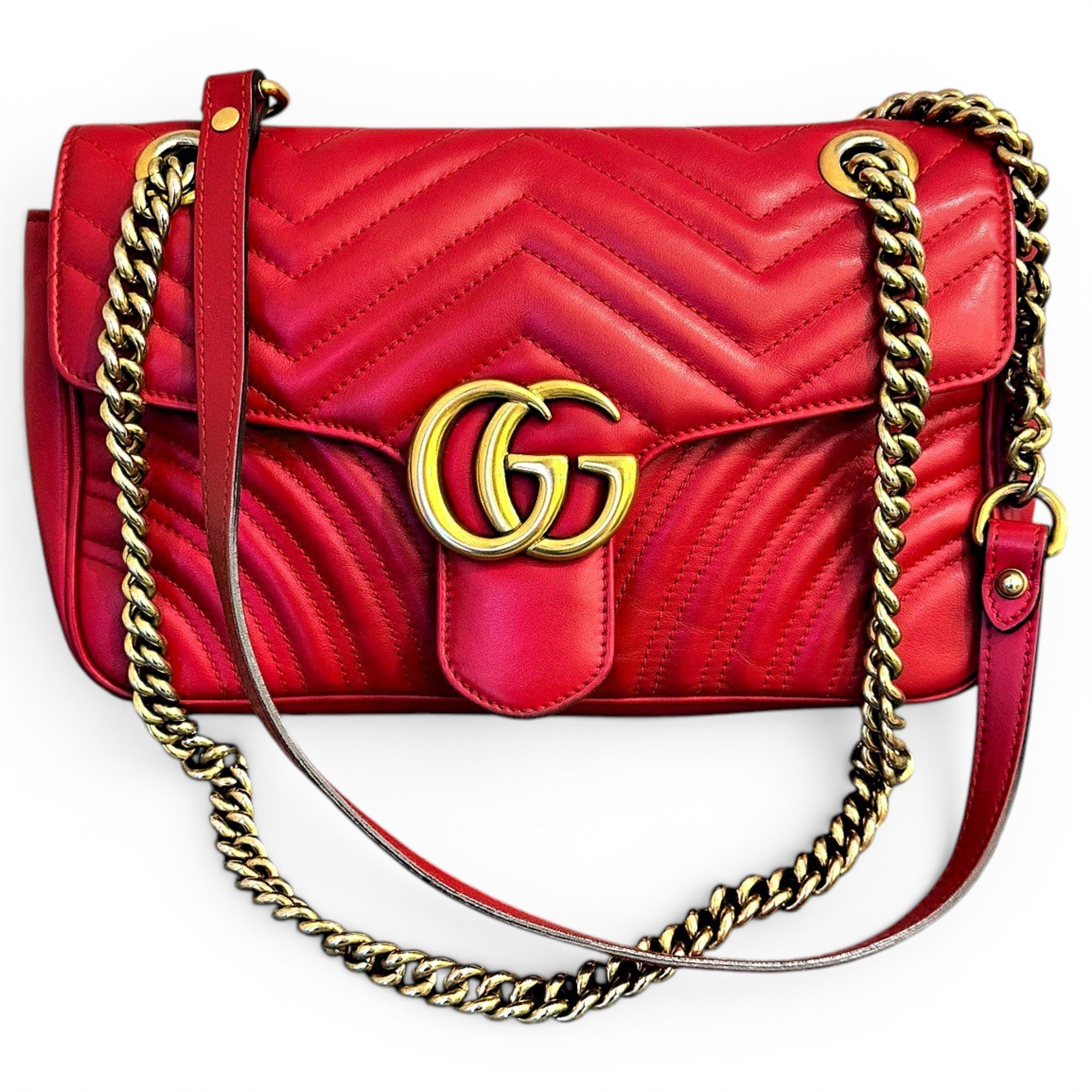 GG Marmont Flap leather crossbody bag