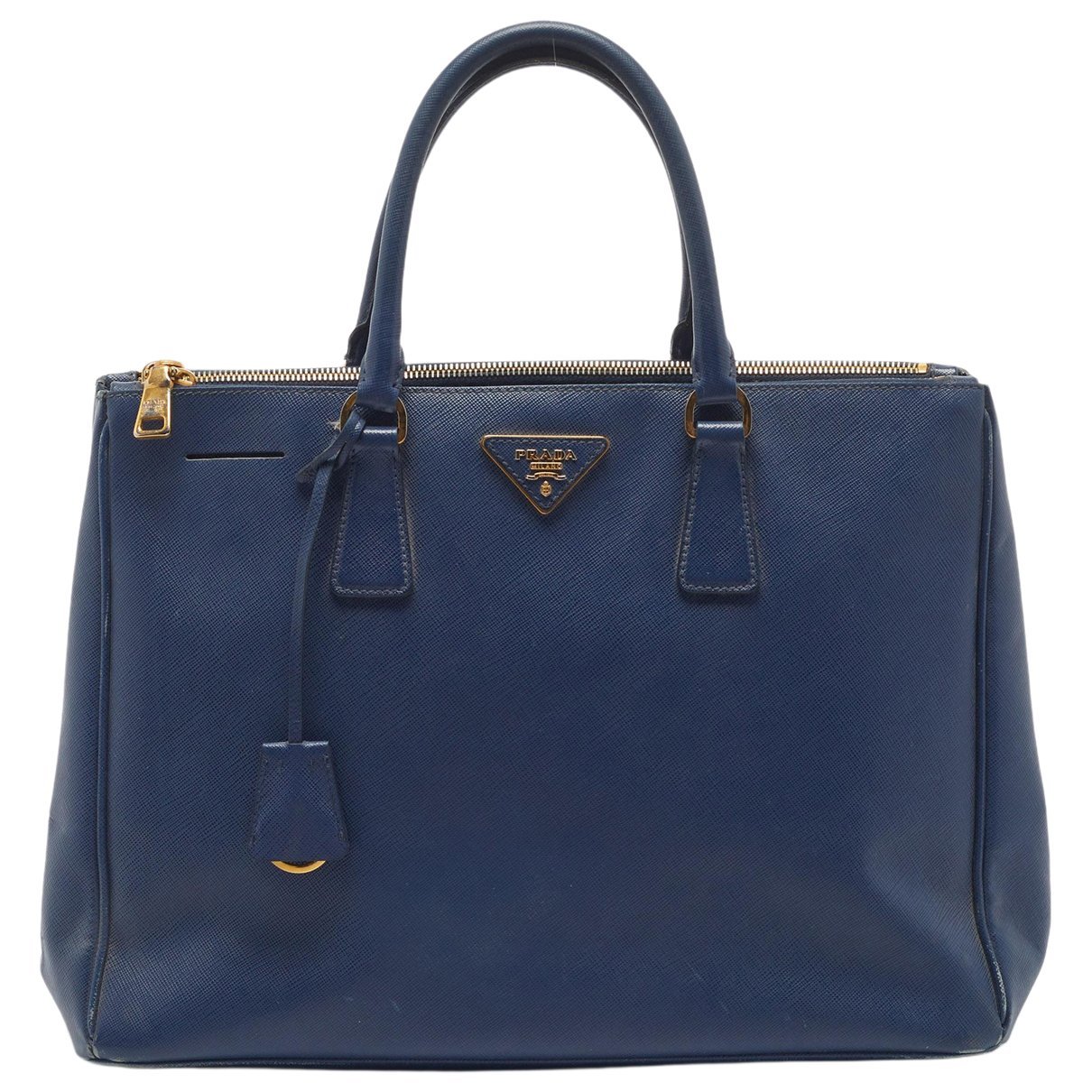 Double leather tote